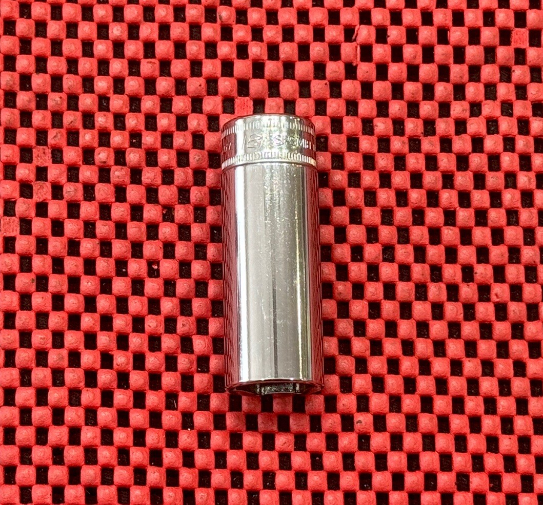 Snap-on Tools SFSM18 NEW 3/8″ Drive 18MM 6 Point Metric Deep Socket Made In USA