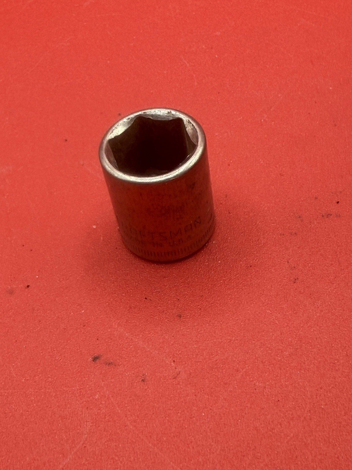 Craftsman -⅁- 13mm 6 Point Inverted G Shallow Chrome Socket 1/4″ Drive 43514 USA