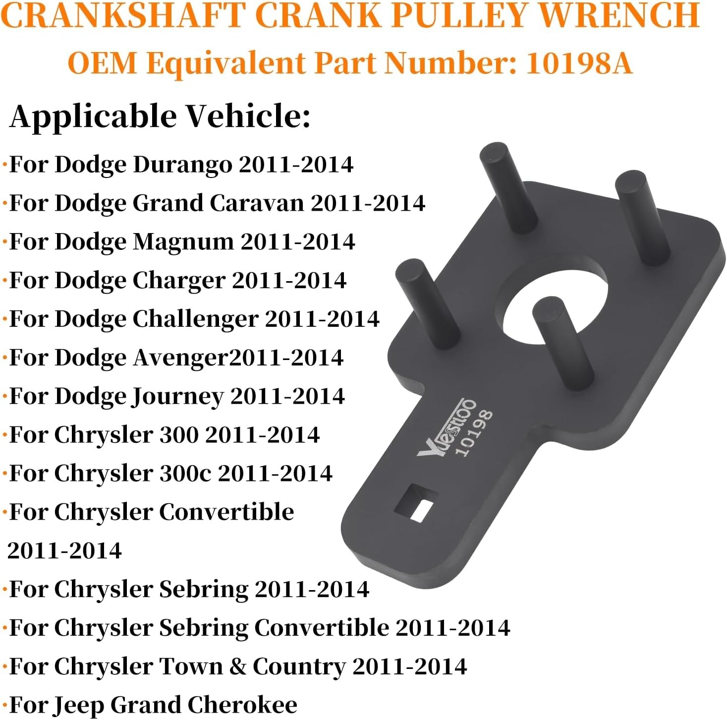 Camshaft Phaser Timing Chain Tool VW Chrysler Dodge 3.6L Pentastar Yuesstloo