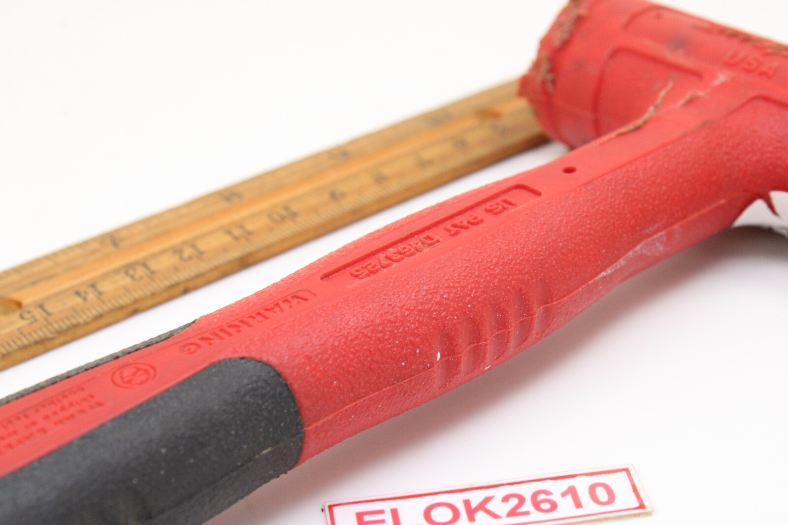 Snap-on HBSE10 10oz/550g 10″ RED Handle Soft Grip Soft Face Dead Blow Hammer USA