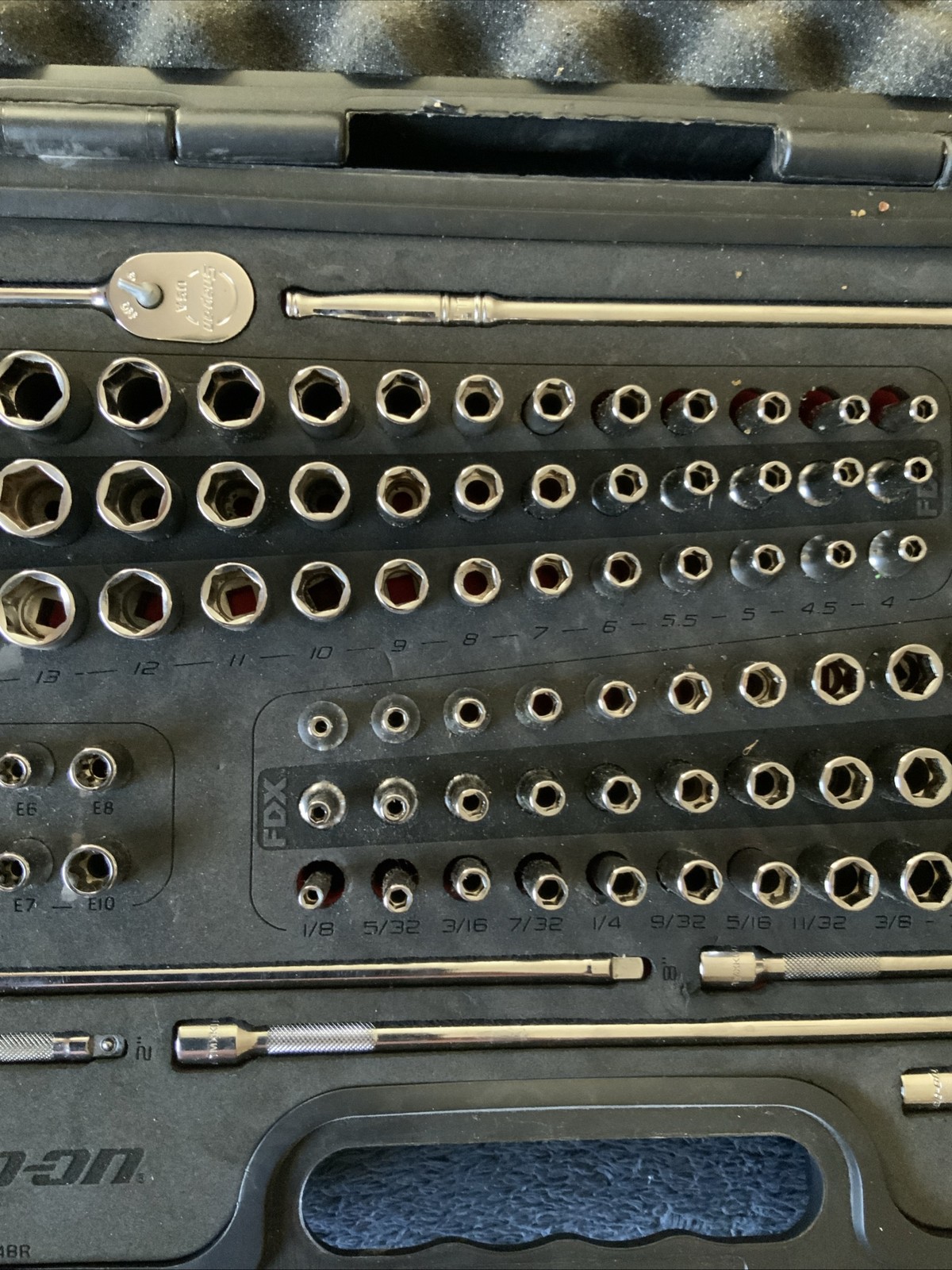 Snap On 1100tmpbfr, 100pc 1/4” Drive Sae General Service Set…good Shape….see Pic