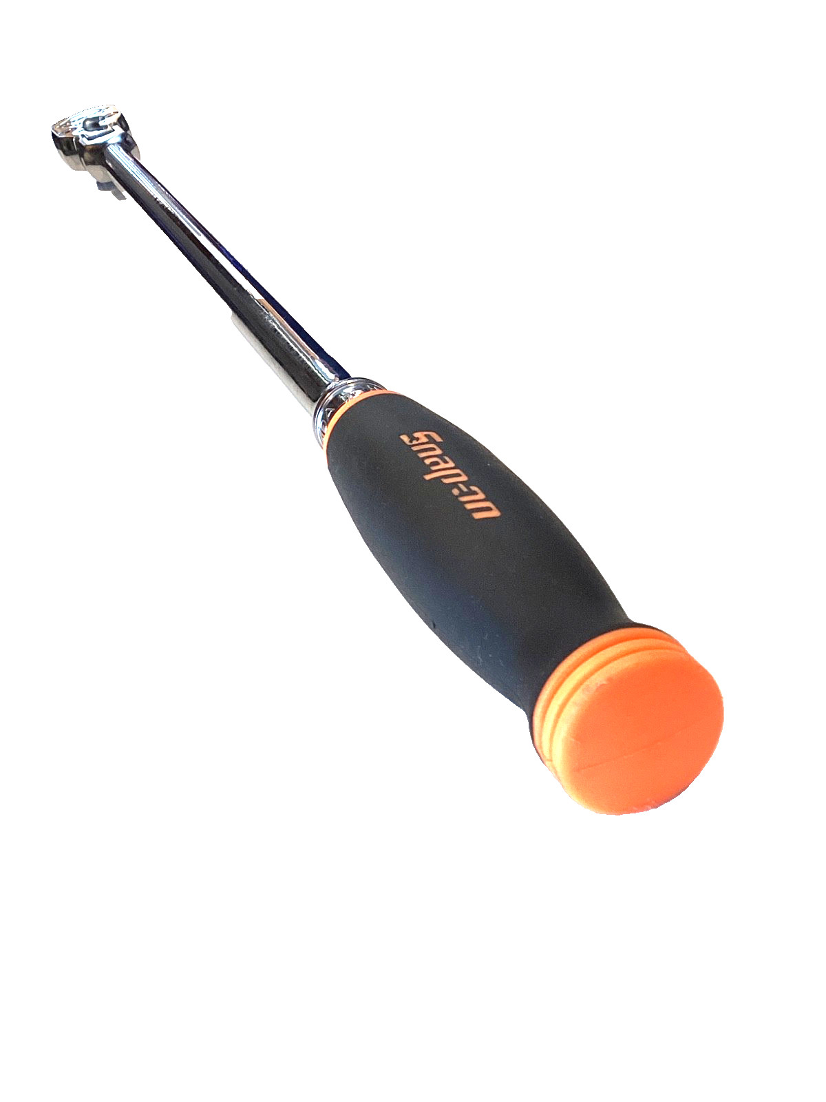 Snap On SHLF80A 1/2″ Drive ORANGE Soft Grip Long Handle Flex Head Ratchet MINT