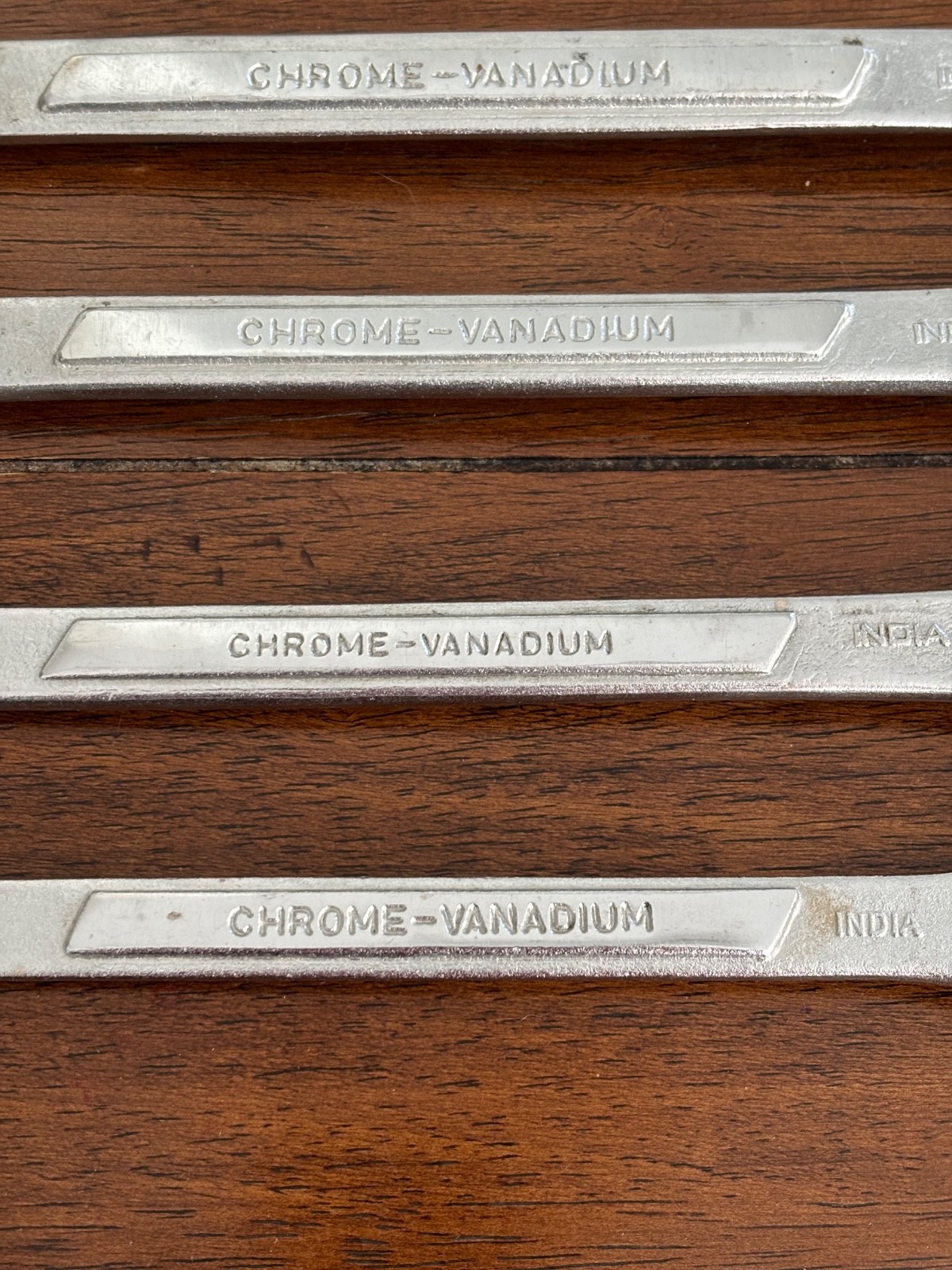 Chrome Vanadium Combination Wrench Lot – 4 Pieces