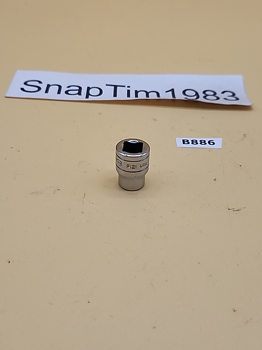 Snap-on Tools F-121 3/8″ Drive 3/8″ Shallow Socket 12-point USA