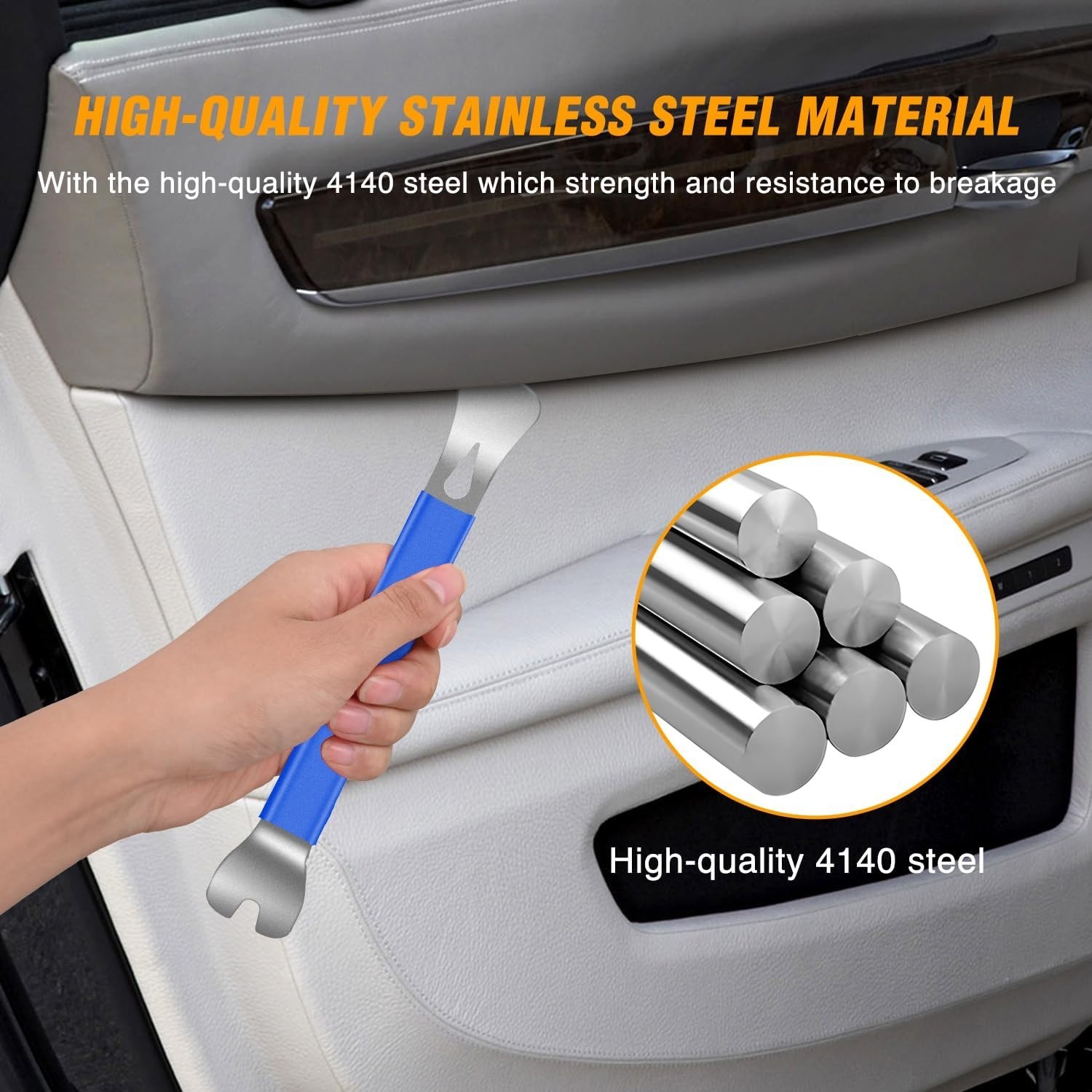 11PC Trim Removal Tool Kit – Ergonomic Metal & Nylon Set for Easy Auto Repairs