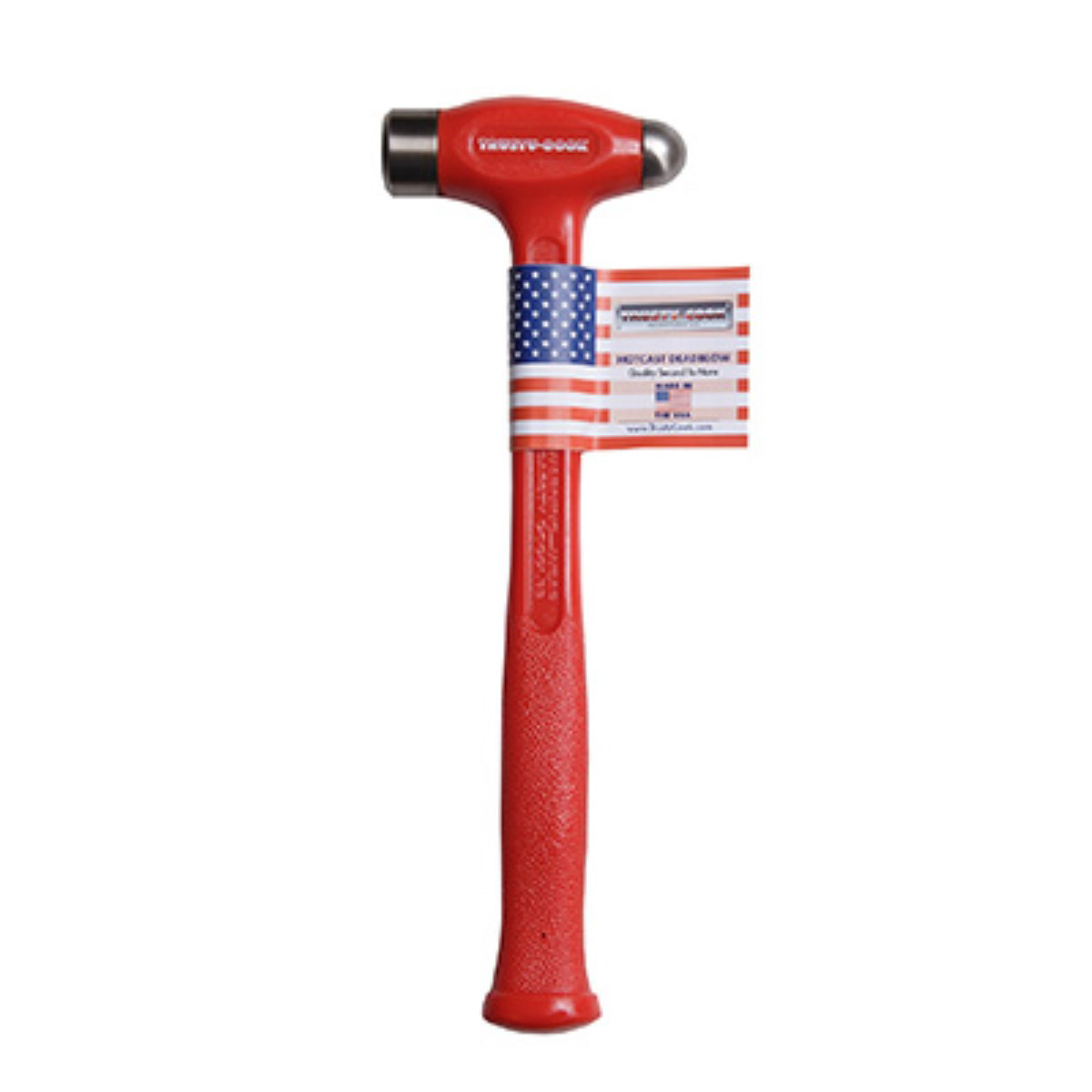 Trusty Cook Inc. 26 oz Ball Peen Dead Blow Hammer – Model TC26BP – Red