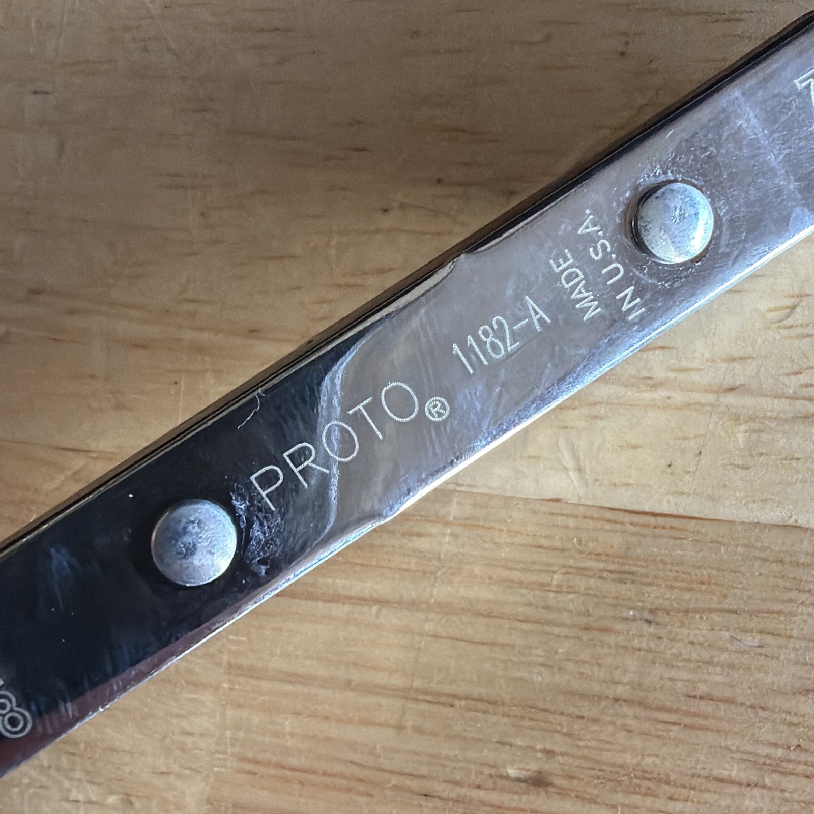 Proto 3/8″ x 7/16″ Ratcheting Offset Box End Wrench Reversible 6pt 1182-A NEW
