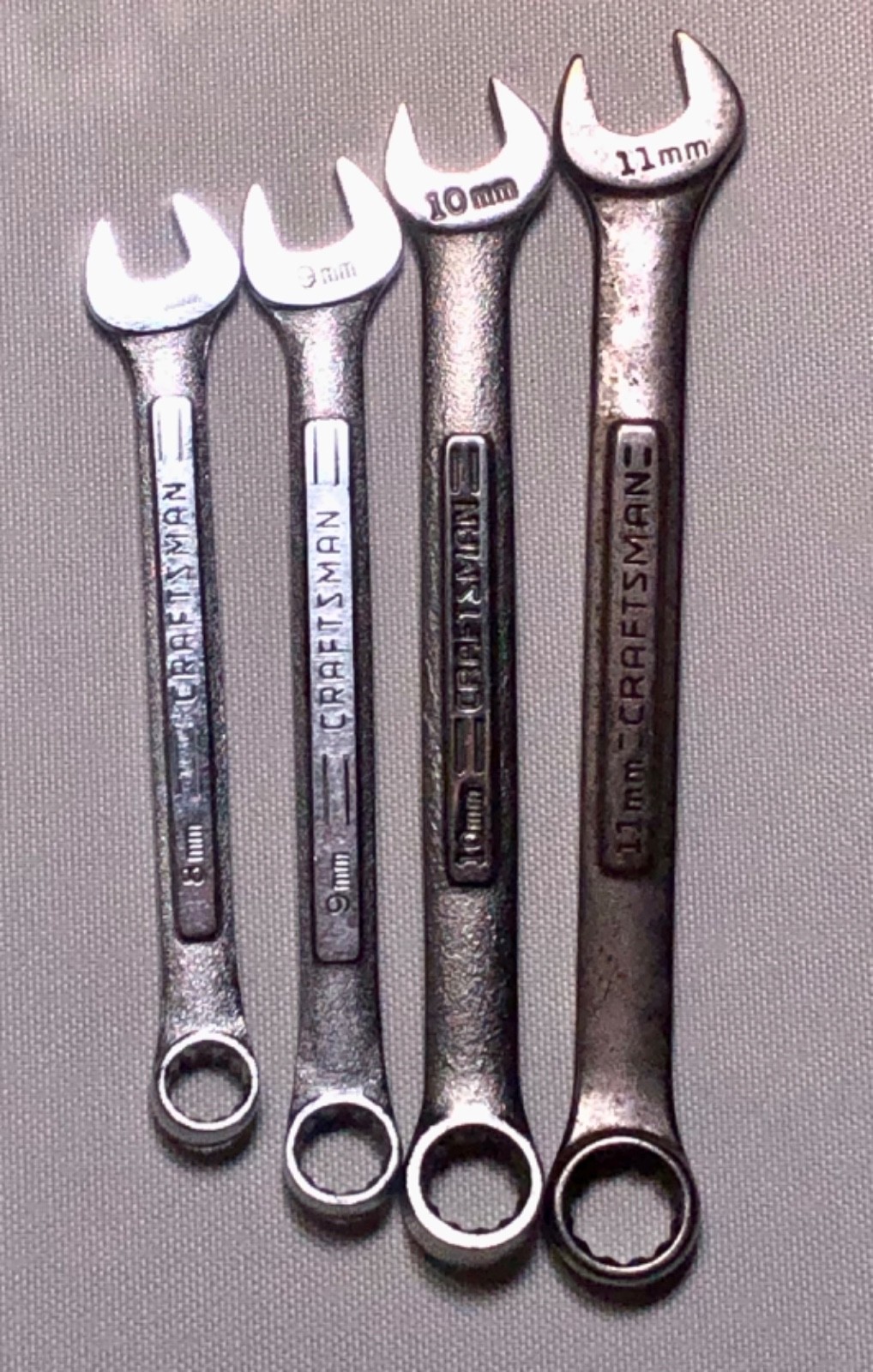 CRAFTSMAN Metric 12PT Combination Wrench Set (4-pieces) 8mm-11mm -VA- U.S.A.