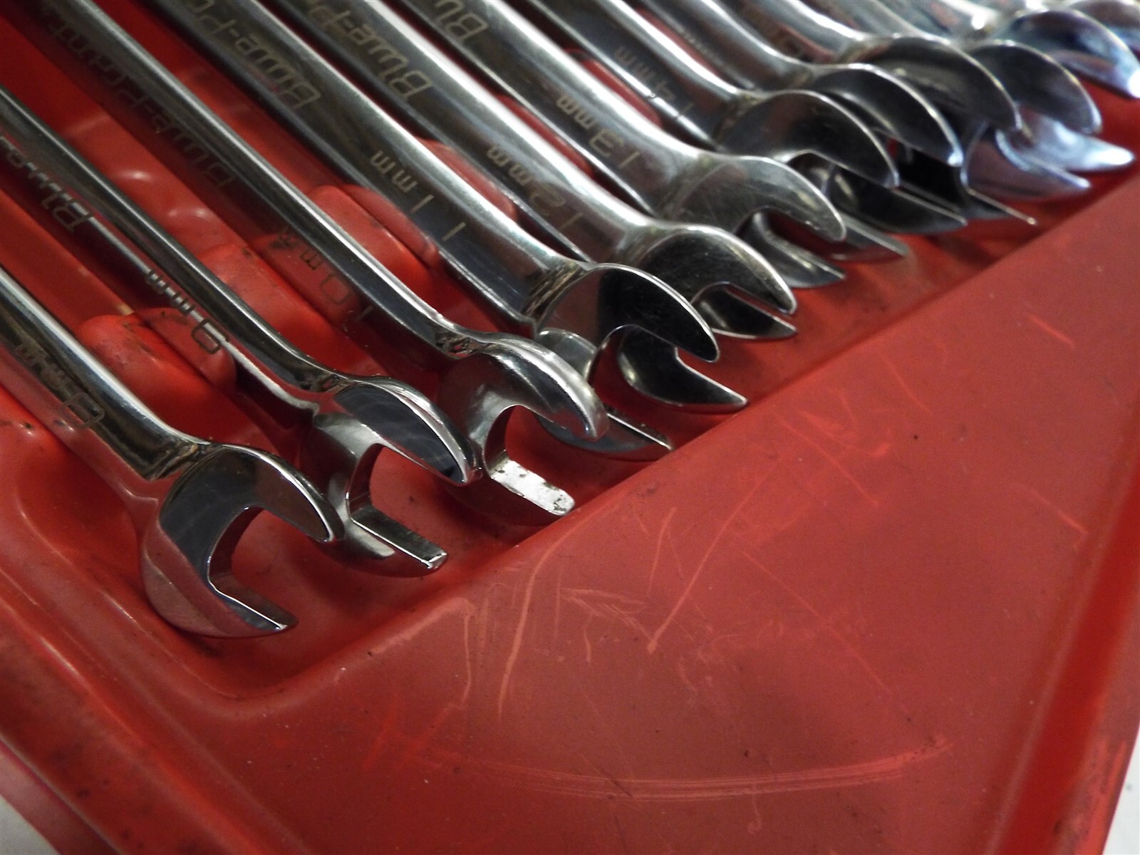 Set 12 Blue-Point Reversible Ratcheting Wrench Metric Combinaiton Tool BOERM712