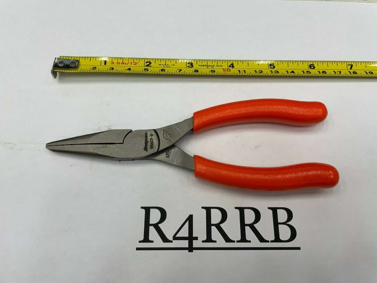 Snap-On Tools USA NEW ORANGE Soft Grip 6″ Talon Grip Needle Nose Pliers 95ACFO