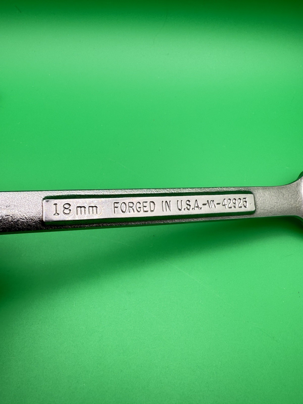 Craftsman 42925 18mm Combination Wrench 12 Point Vintage VA 42925 Made in USA !!