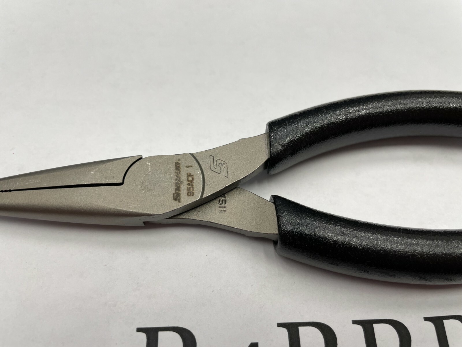 Snap-On Tools USA NEW BLACK Soft Grip 6″ Talon Grip Needle Nose Pliers 95ACFBK