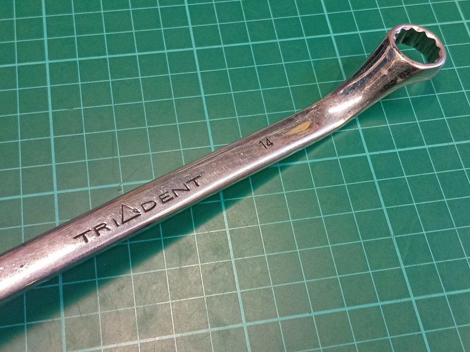 TRIDENT Tools S321415, 14mm x 15mm, Offset Ring Spanner