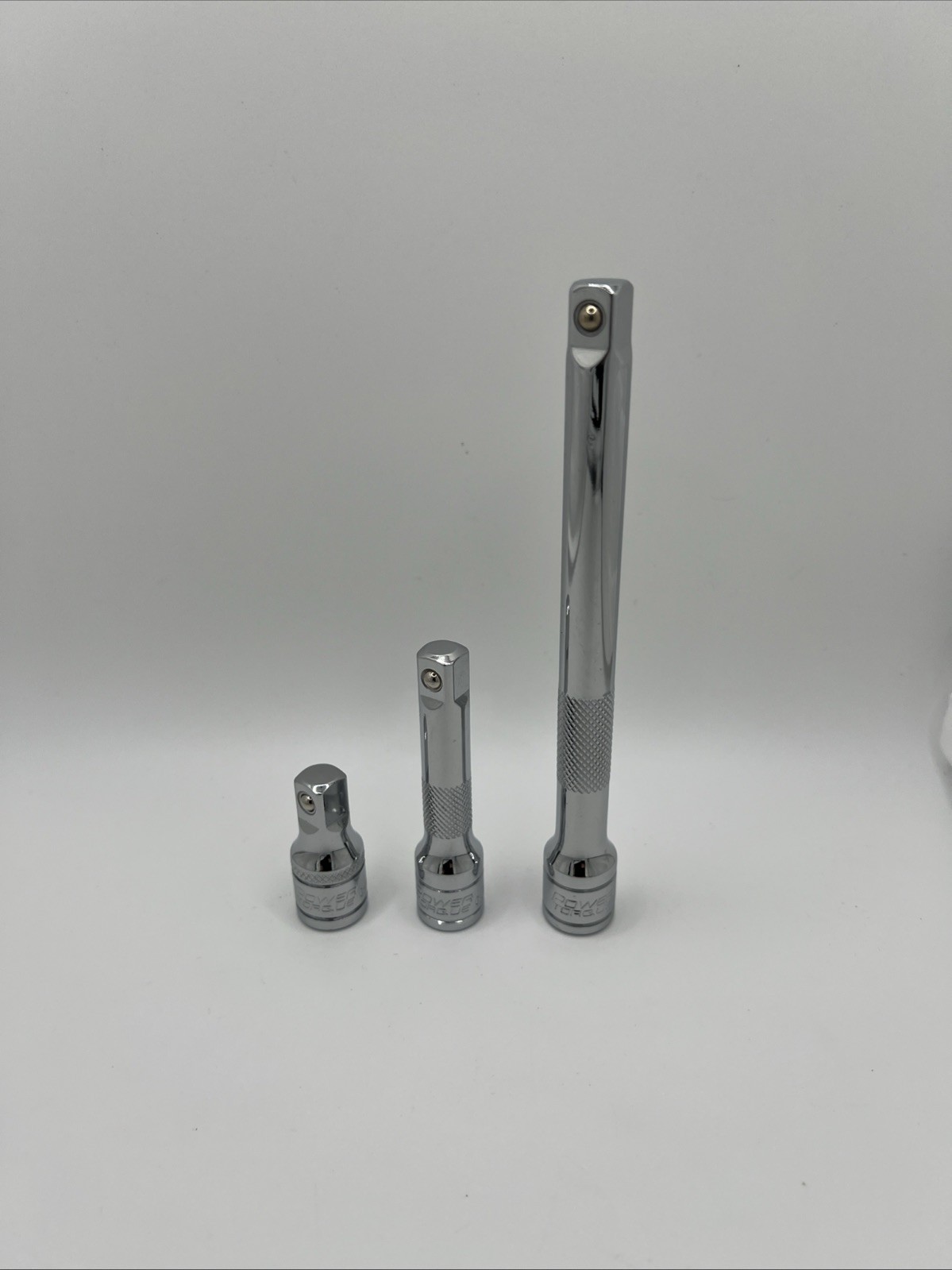 Power Torque 3pc 3/8” Drive Socket Extension Bar Set 1.75”, 3”, 6”