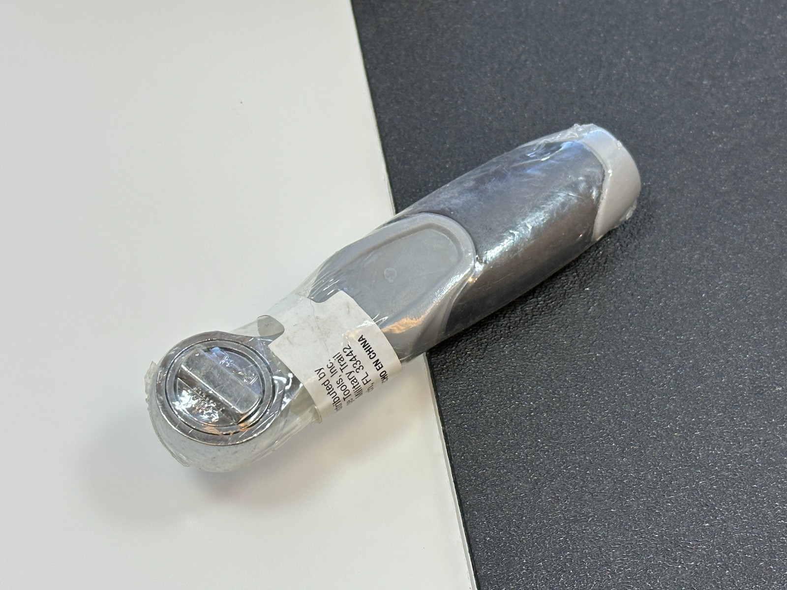 NEW Gray Handle 1/4″ Drive Ratchet, Stubby Compact Portable Reversible Ratchet