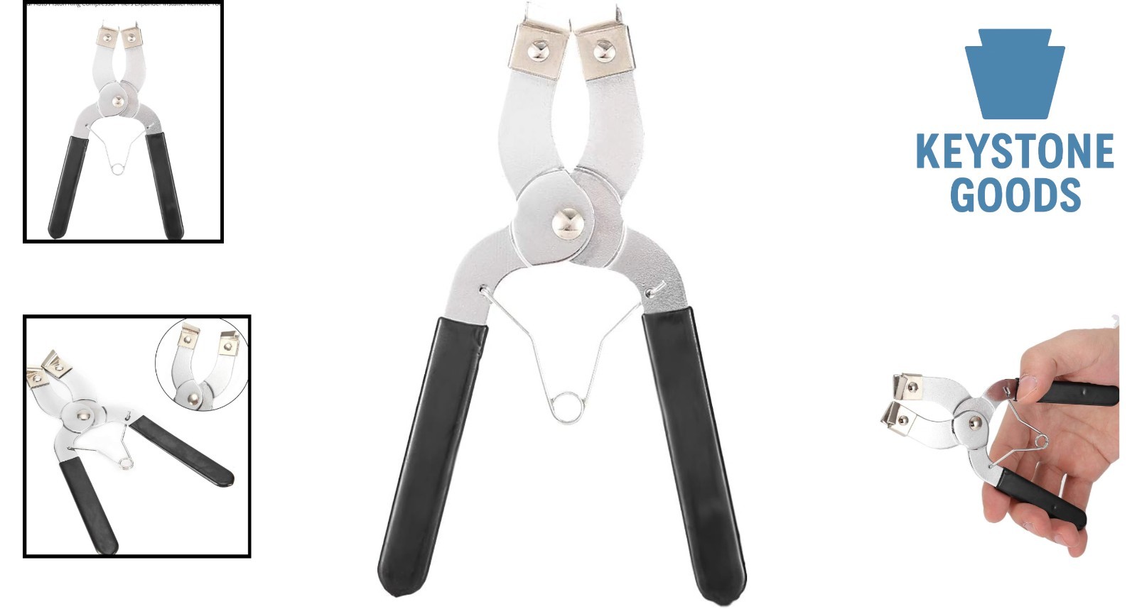Auto Piston Ring Compressor Pliers – Chrome Vanadium Steel, Ergonomic Design