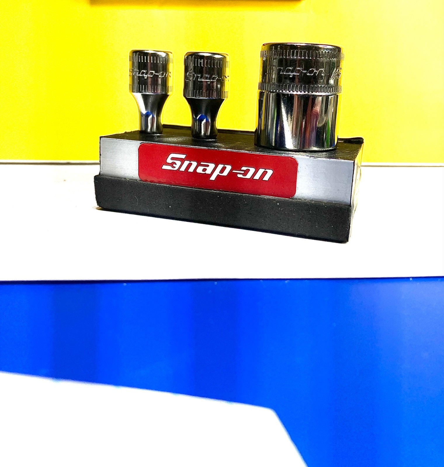 Snap On Tools NEW 1/4″ Drive 3pc Metric 6pt Shallow ADD ON Socket lot set TMM16