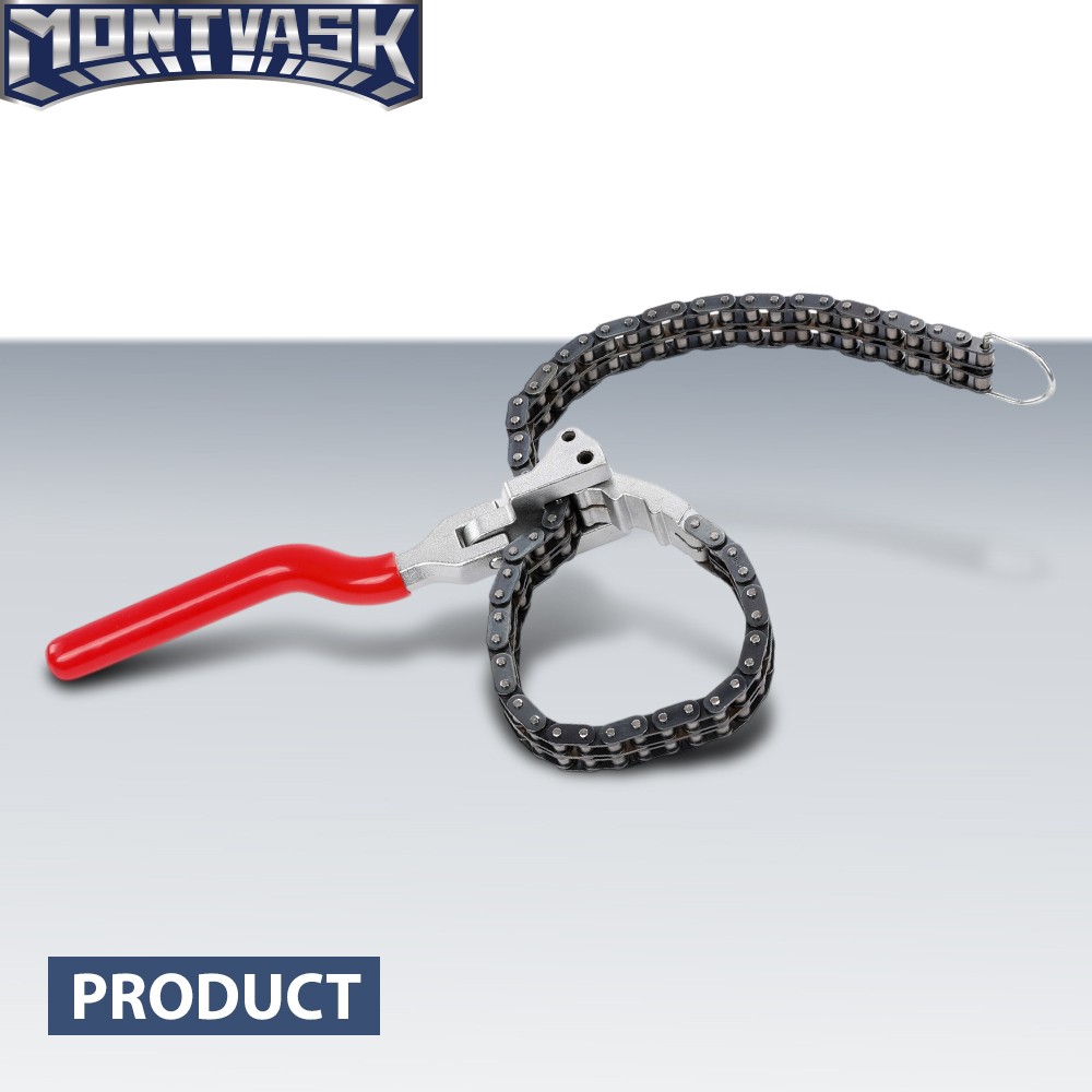 Heavy-Duty Ratcheting Chain Wrench Oil Filter Change Pipe Fittings 60-160mm