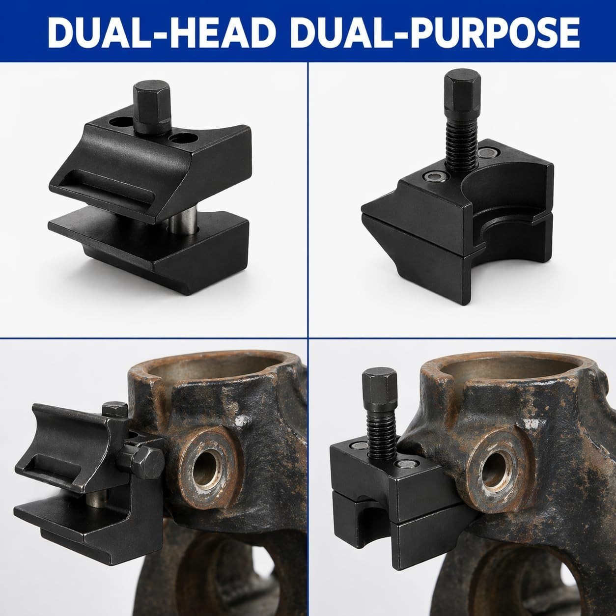 Dual-End Strut Spreader Tool for Efficient Suspension Repair across Major Brands