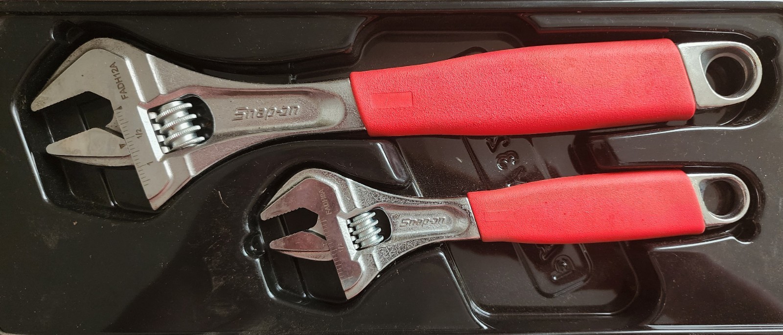 Snap-On 2pc Flank Drive Wrench Set FADH702: 8″ FADH8A & 12″ FADH12A