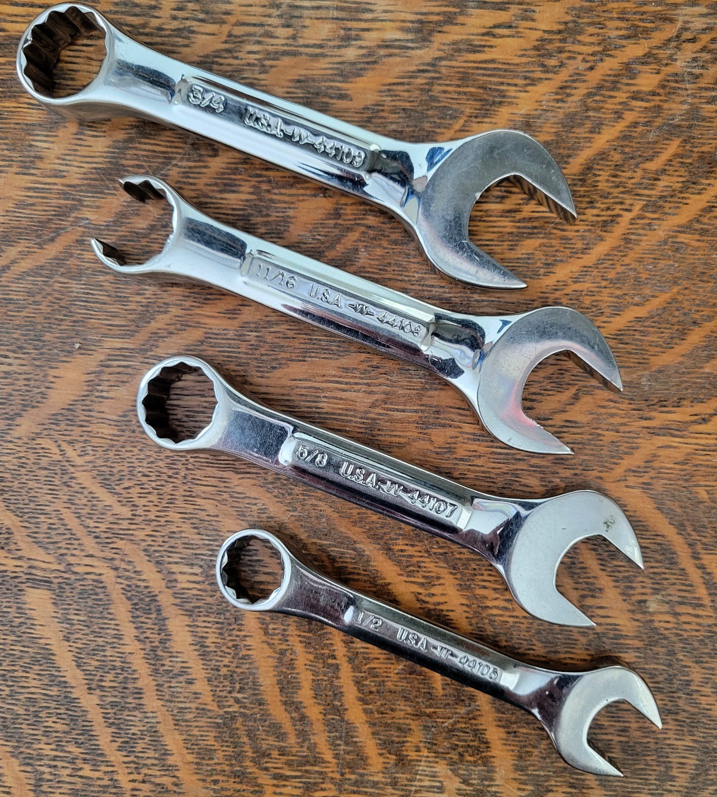 Vintage Craftsman USA Stubby Combination Wrench 1/2″, 5/8″-3/4″ Read Description