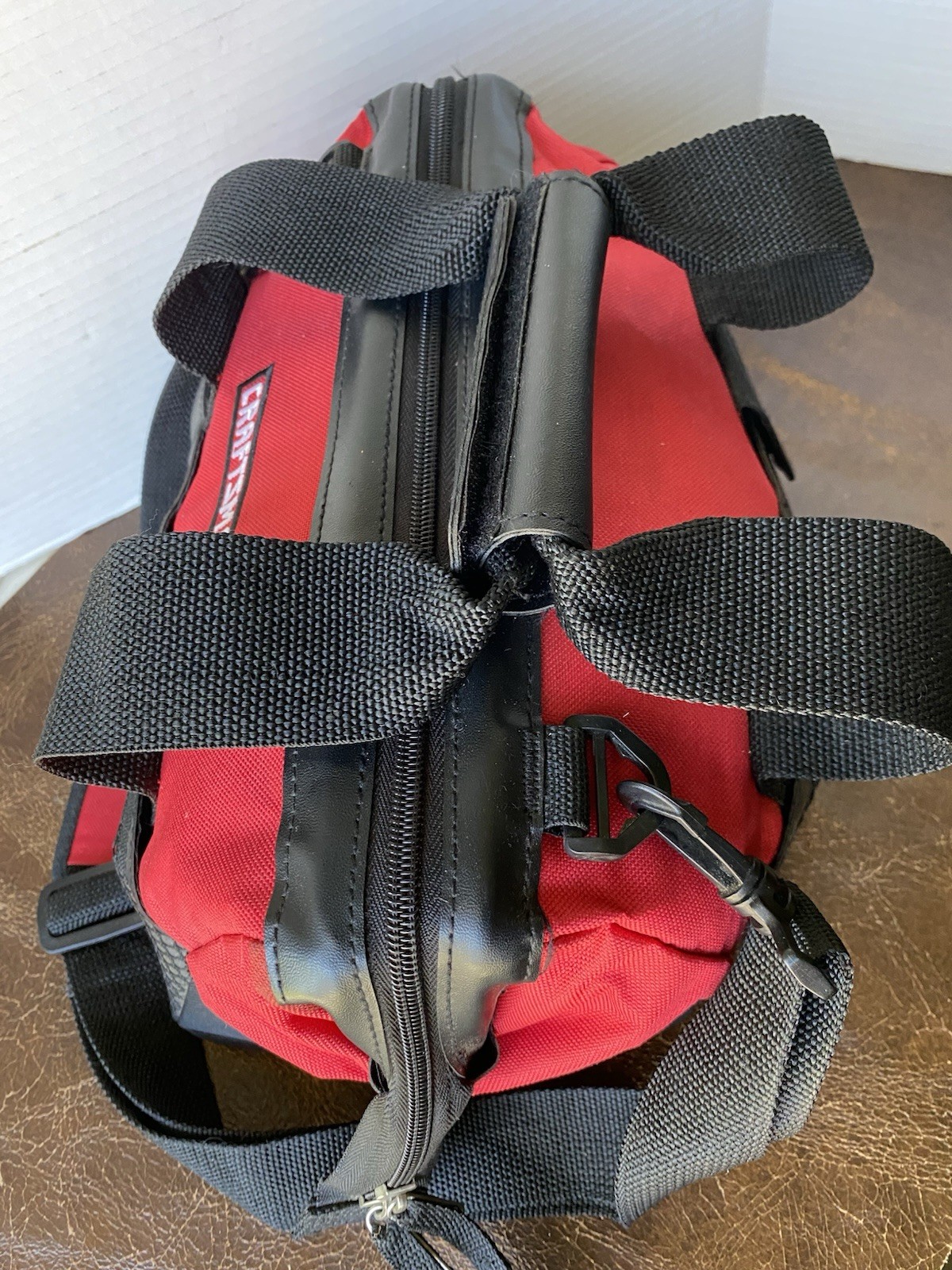 Craftsman Heavy Duty 21-Pocket Large Mouth Tool Tote Bag No. 40411 Red