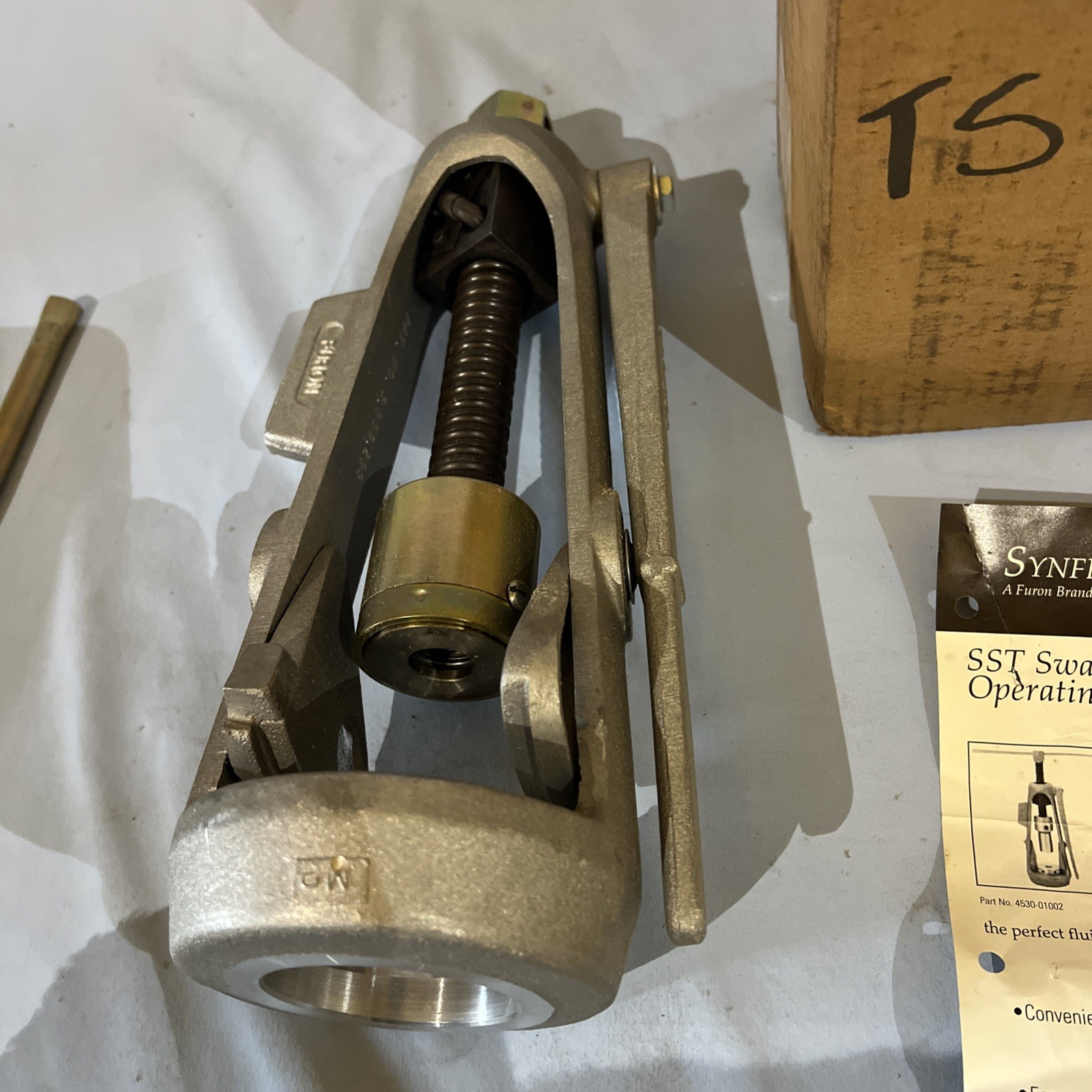 SYNFLEX 4530 CP15 Portable Hand Swager Press Swage Swaging Tool New