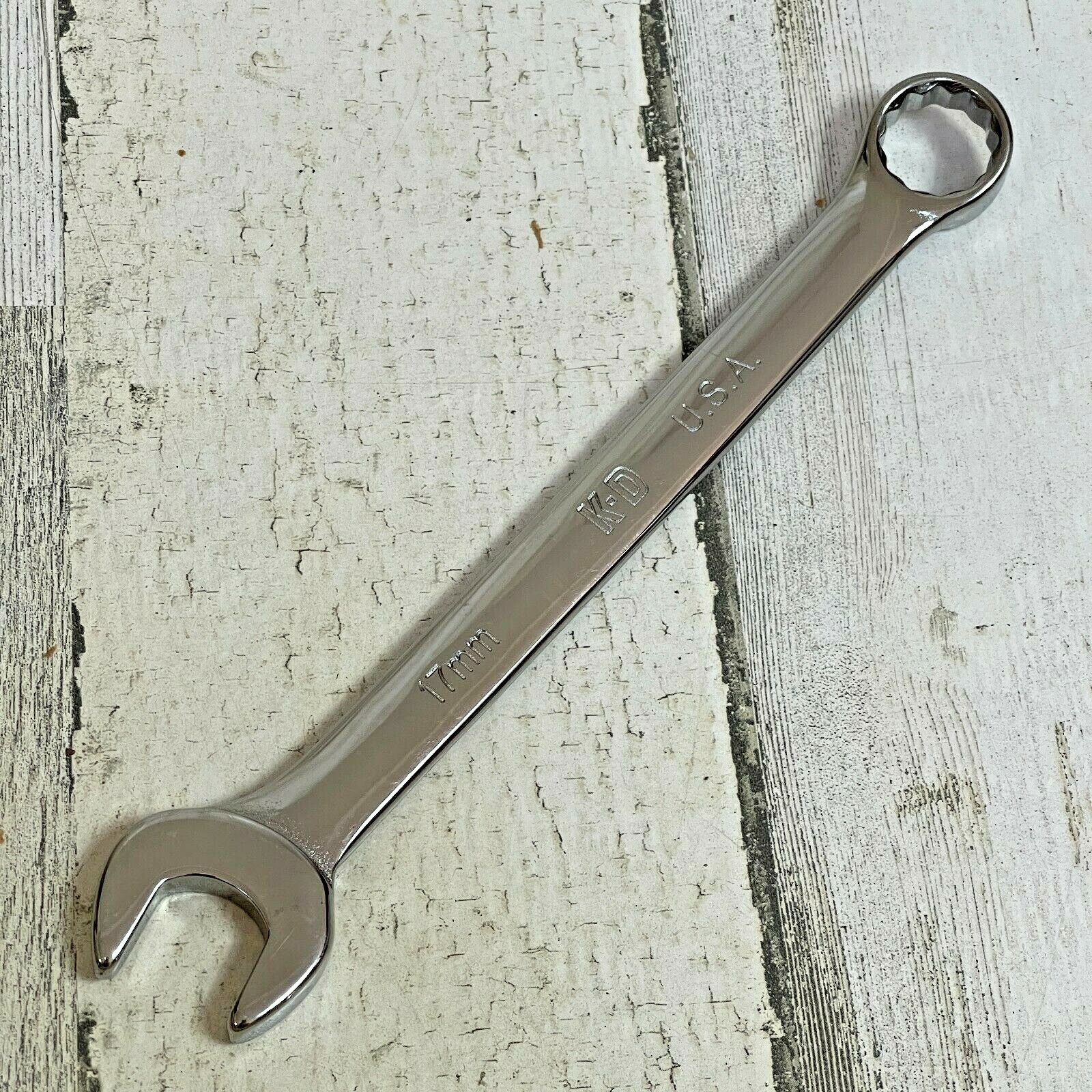 17mm Metric Combination Wrench (12 Point) Made in USA 63617 KD TOOLS Polished