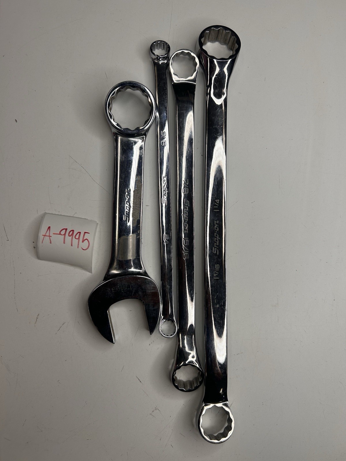 Snap-on USA SAE Double Box & Combination Wrench Lot 4-Piece