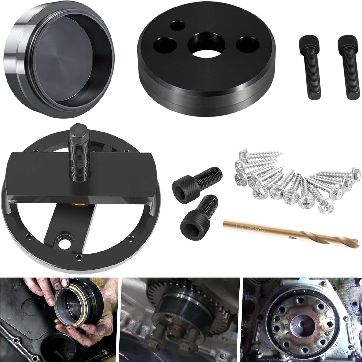 Front & Rear Crankshaft Seal Remover Installer Tools for Cummins 3.9L 5.9L 6.7L