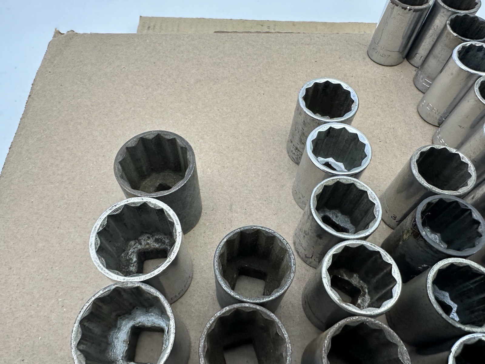 *54PCS* Vintage Craftsman 1/2” Dr Socket Set LOT -V- Series 12pc 12 Pt SAE USA