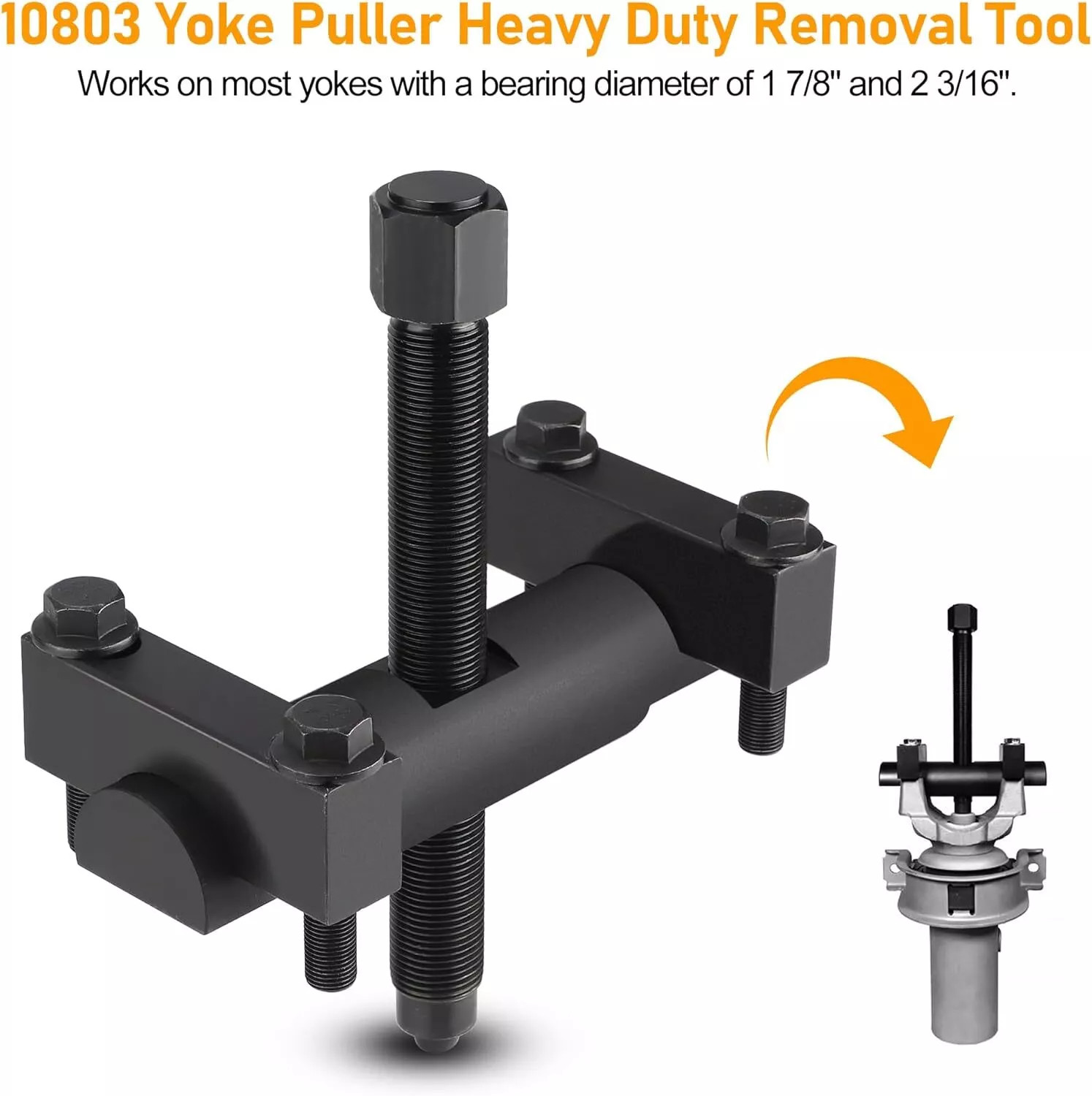 10803 Heavy Duty Yoke Puller Removal Tool Kit For Class 6-8 Trucks /Semi Truck