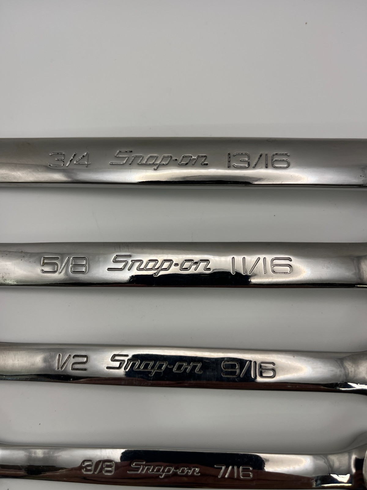 Snap On SAE Double End Flare Nut Wrench Set 6-Point 5pc 1/4″–13/16″ RXFS605B USA