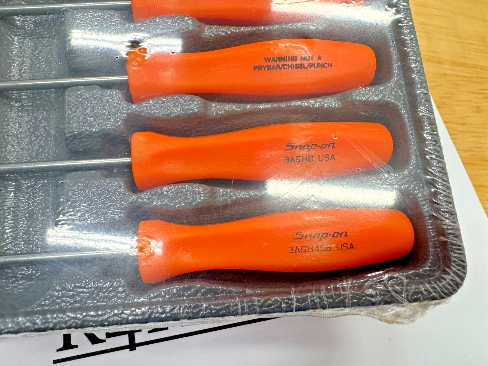 Snap-on Tools USA RARE NOS ORANGE Mini Hard Handle Awl Hook Pick Set ASA204BO