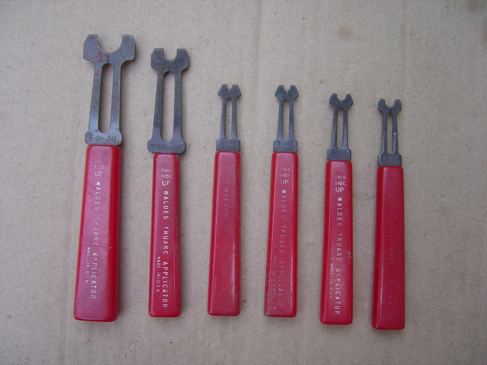 Set of 6 Waldes Truarc Applicator, USA, All Different Sizes