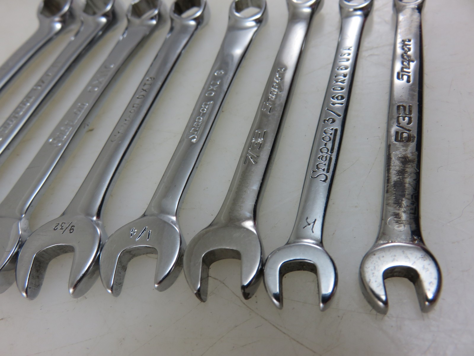 Snap-On OXI709SBK Ignition Combination Wrench 8pc Set + Pouch 5/32″-3/8″ NO 1/8″