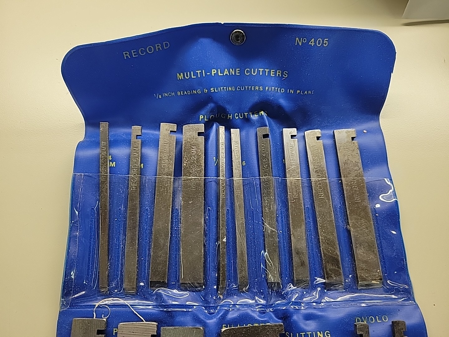 Record 405 Mulit Plane New Old Stock with Full Set of Cutters 1977 England