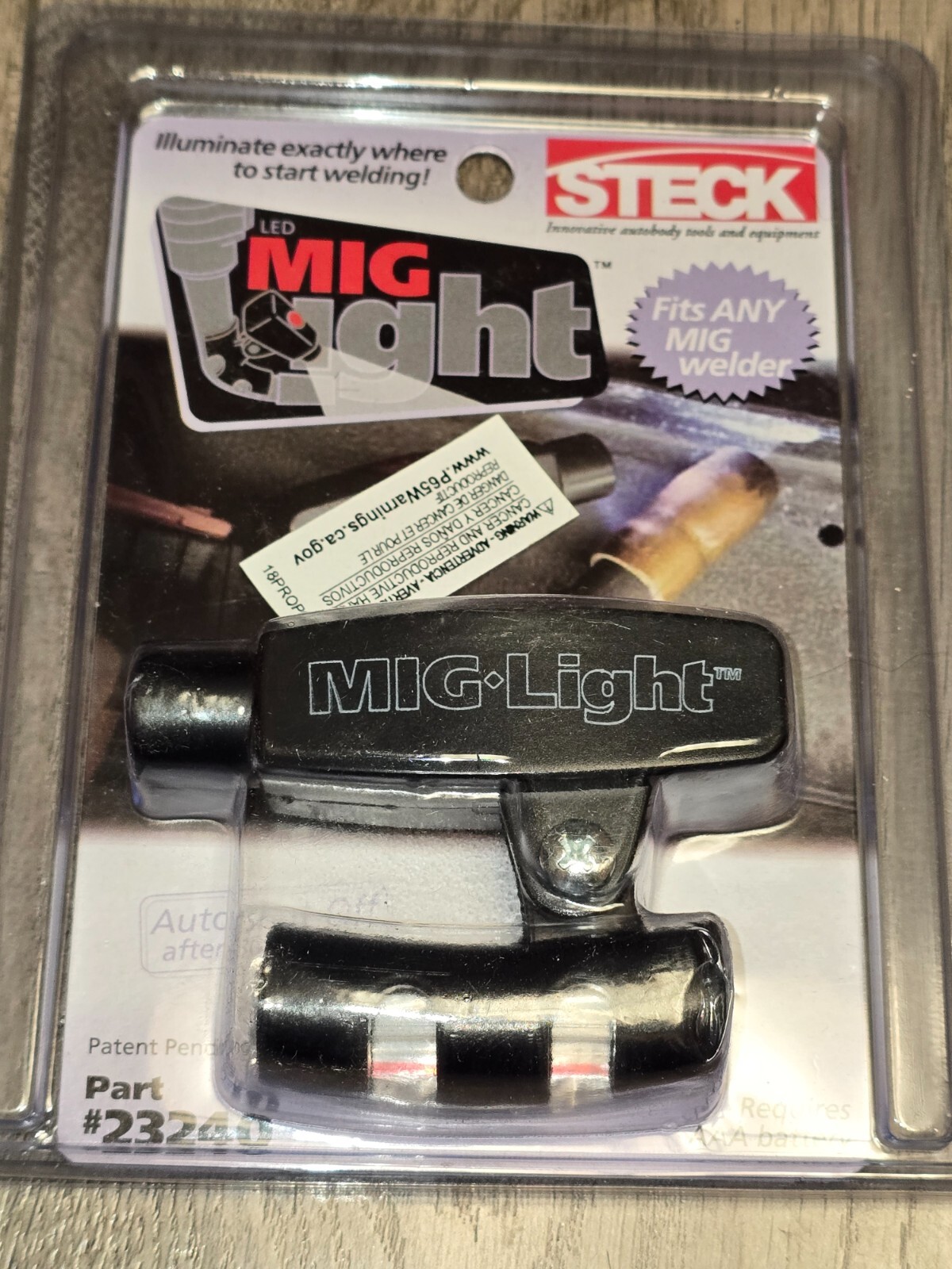 Steck MIG Welder Torch LED Light Attachment, uses 1) AAA Battery #23240