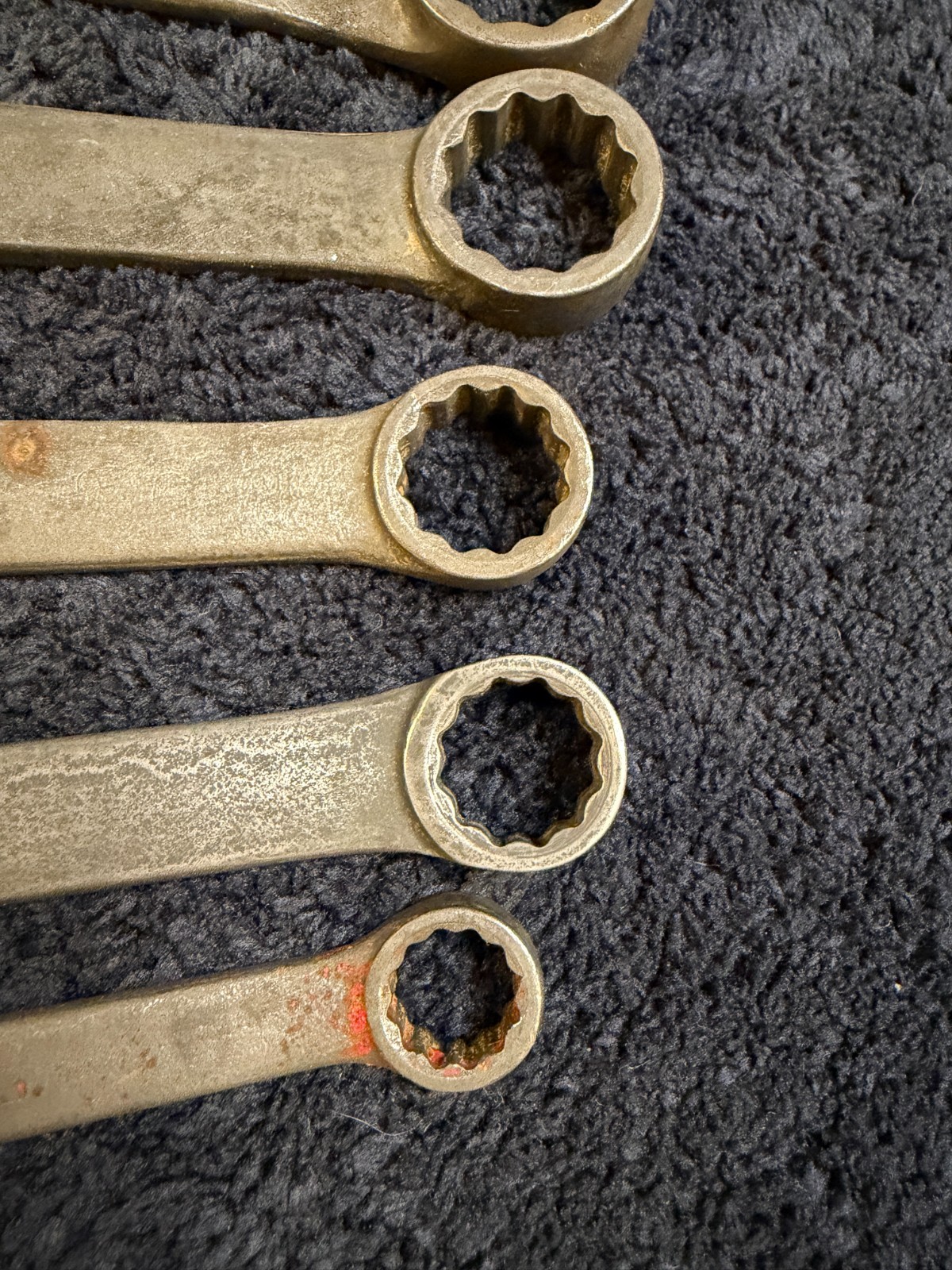 Snap-on 5 Piece Combination Wrench Set, GOEX See description for sizes. USED