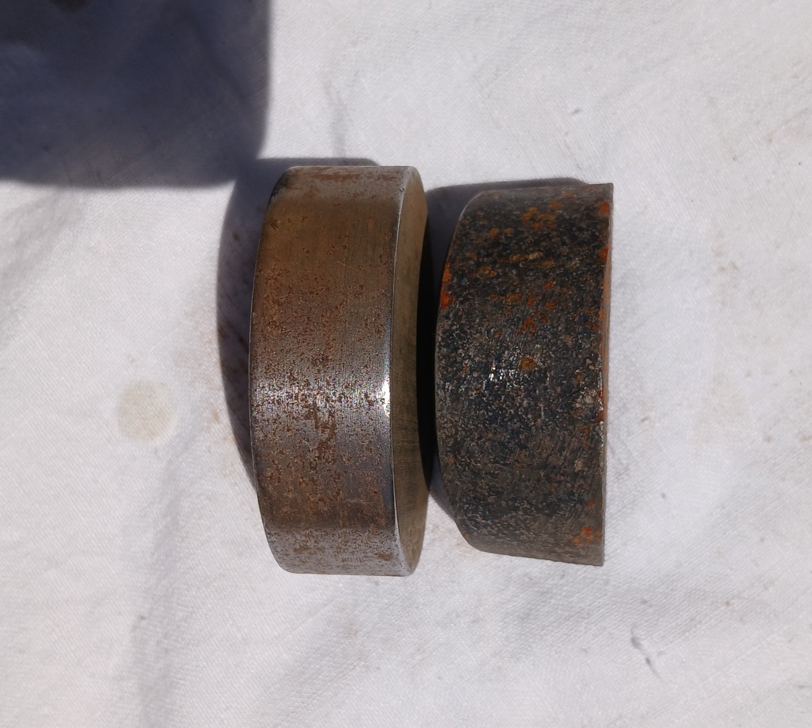 Two Steel Auto body Repair Dolly’s Flat Round, Flat Curved Half Round