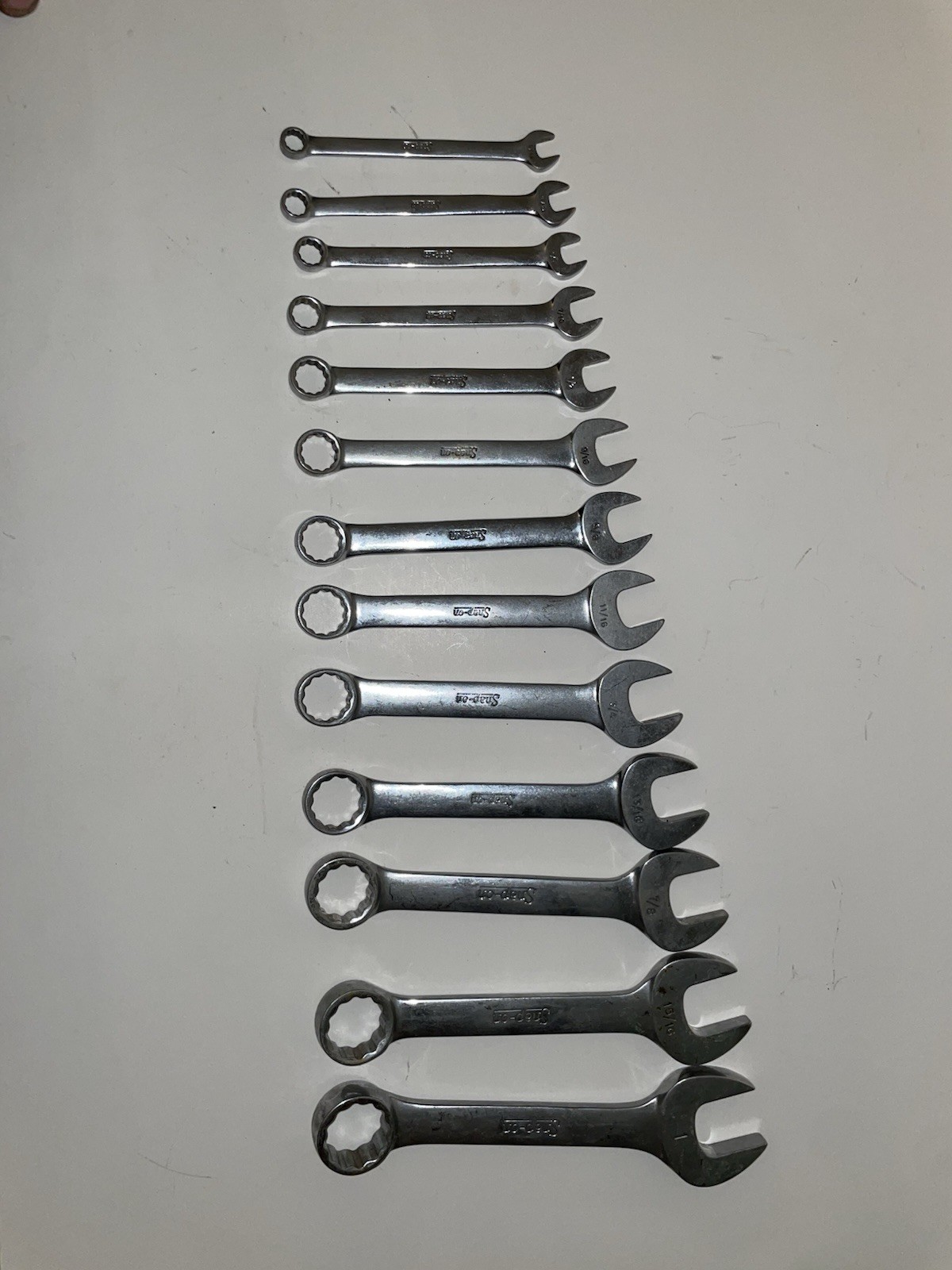 Snap On Wrench Set 12 Pt Flank Drive Combo Short OEX 100 – 320 SAE 5/16 to 1