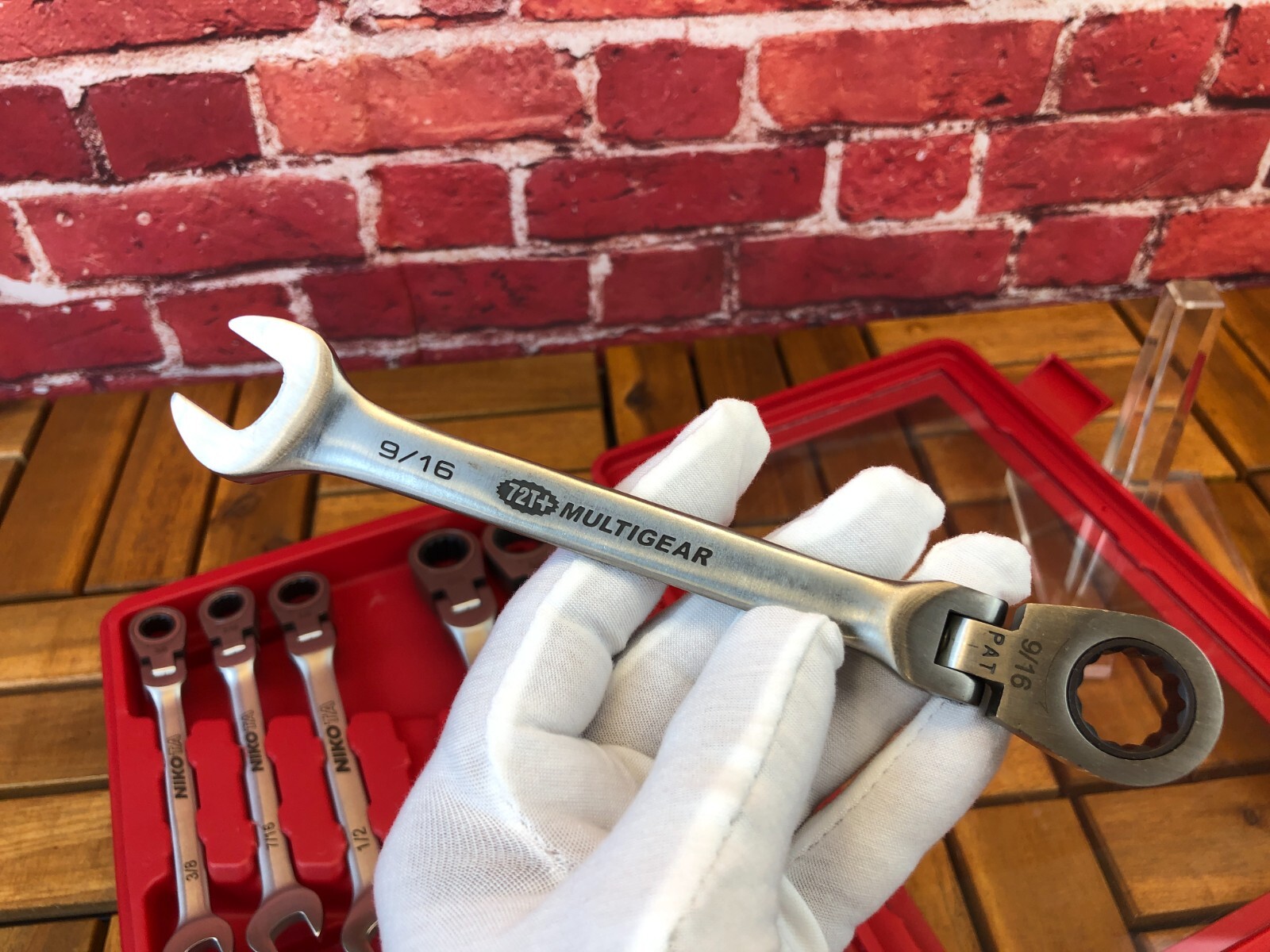 Brand-New NIKOTA 72T+ MULTIGEAR Multi-Position Head RATCHET WRENCH COMPLETE SET