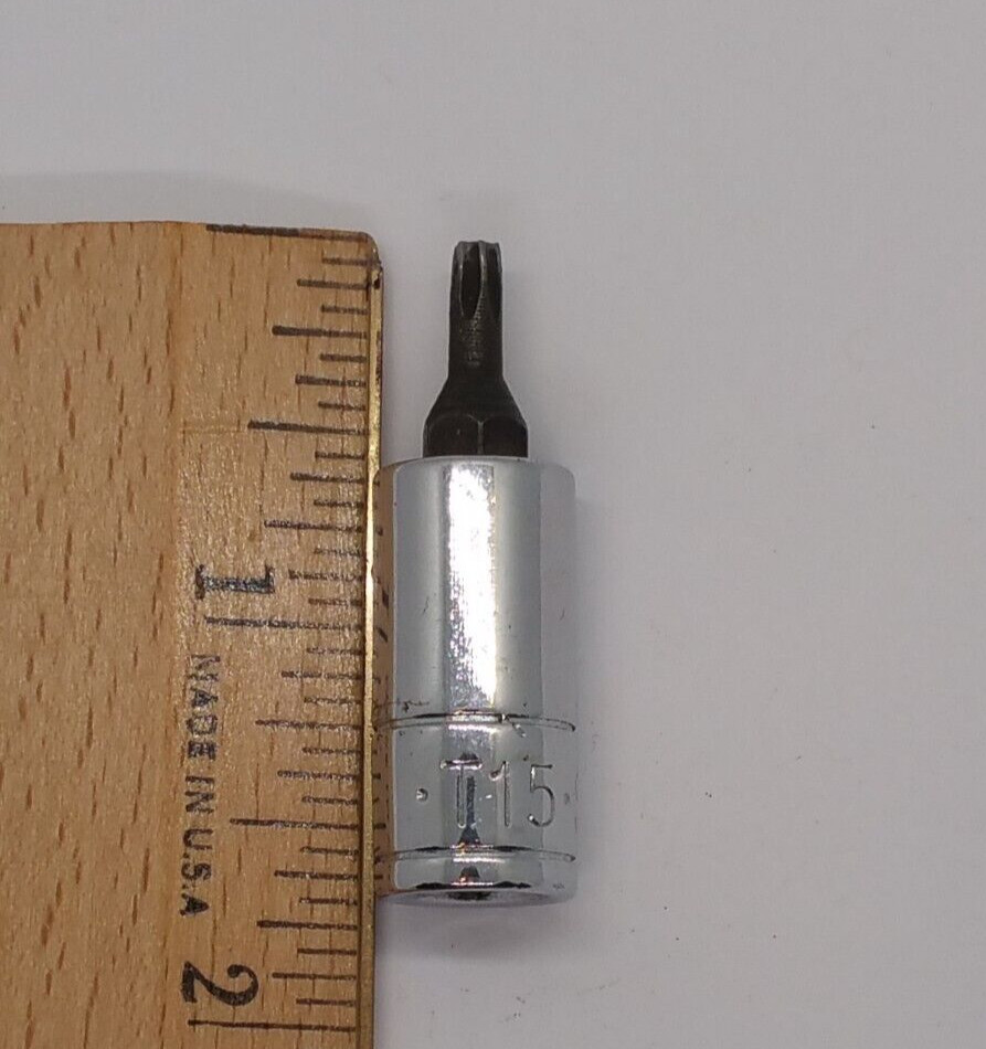 SK T15 1/4″ Drive Torx Bit Socket 42515 Made In USA S515