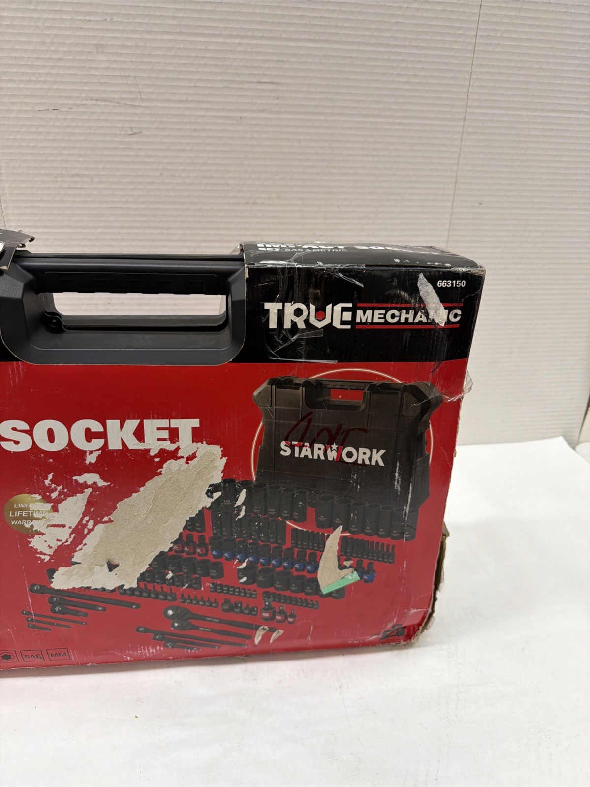 STARWORK TRUE MECHANIC 153-Piece 1/4″, 3/8″, 1/2″ Drive Master Impact Socket Set