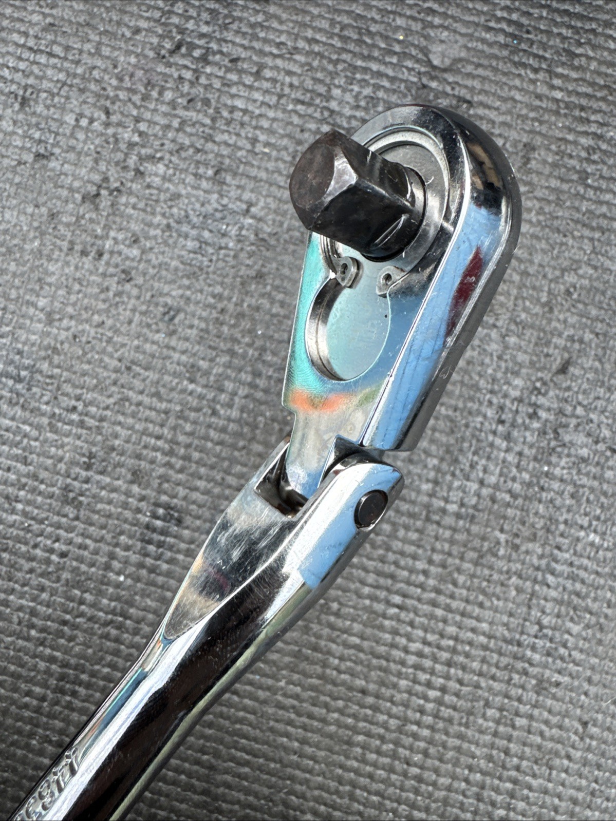 Sears Craftsman 12″ Flex Head Ratchet 3/8″ Drive Black 44836 KZ USA Nos