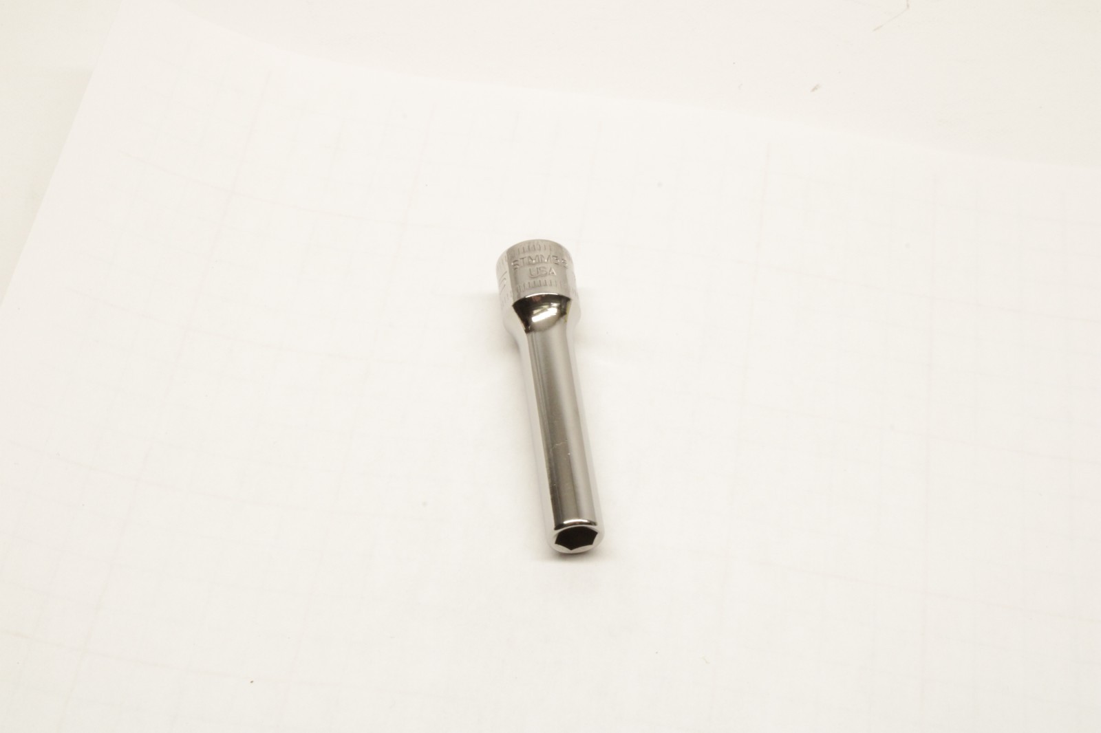 Snap-on Tools USA NEW 1/4″ Drive 6-POINT Metric 5.5mm DEEP Chrome Socket STMM5.5