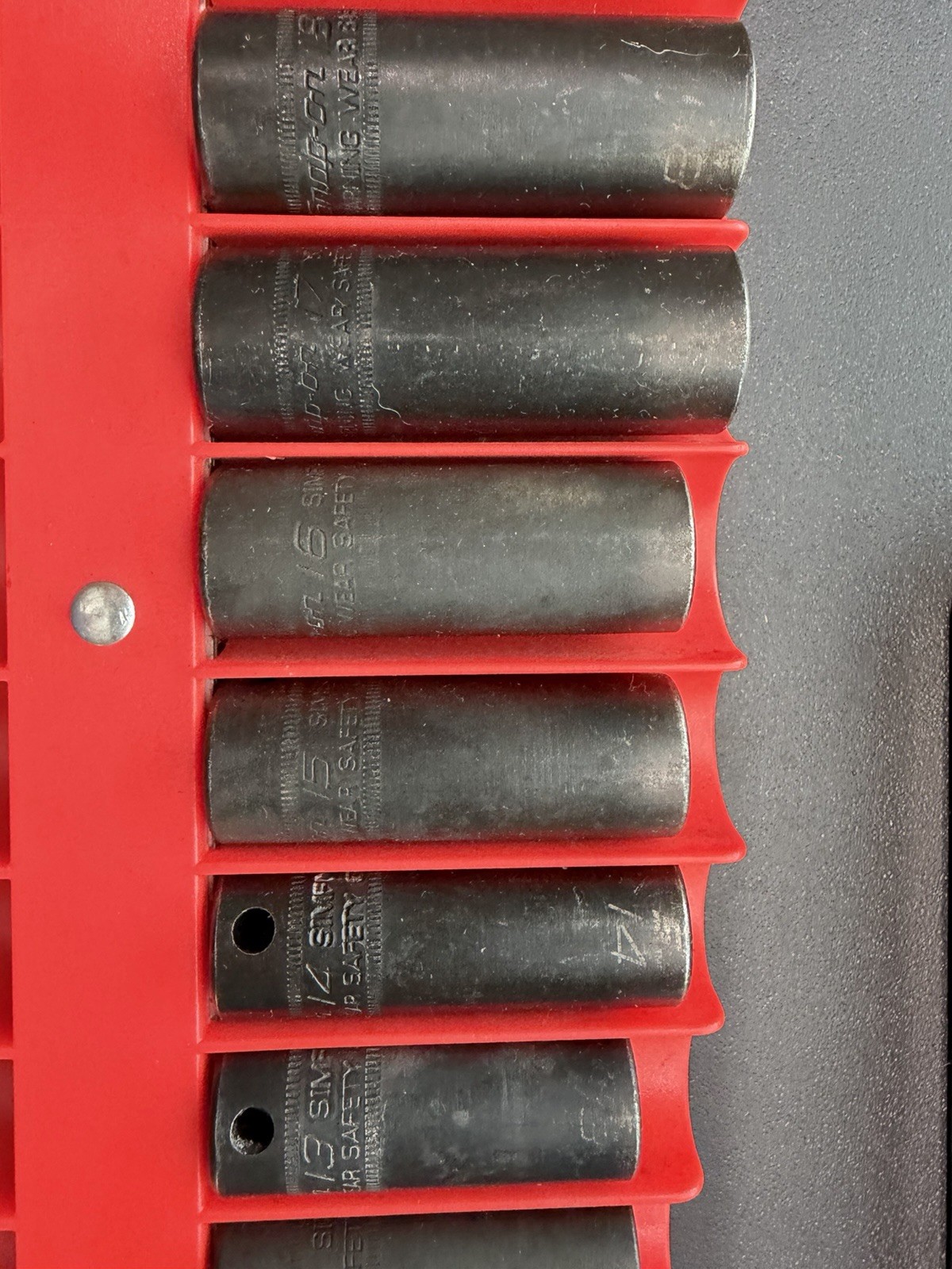 Snap-on 14pc 3/8″ Drive Deep Impact Socket Set Metric 6pt 8-19, 21, 24MM