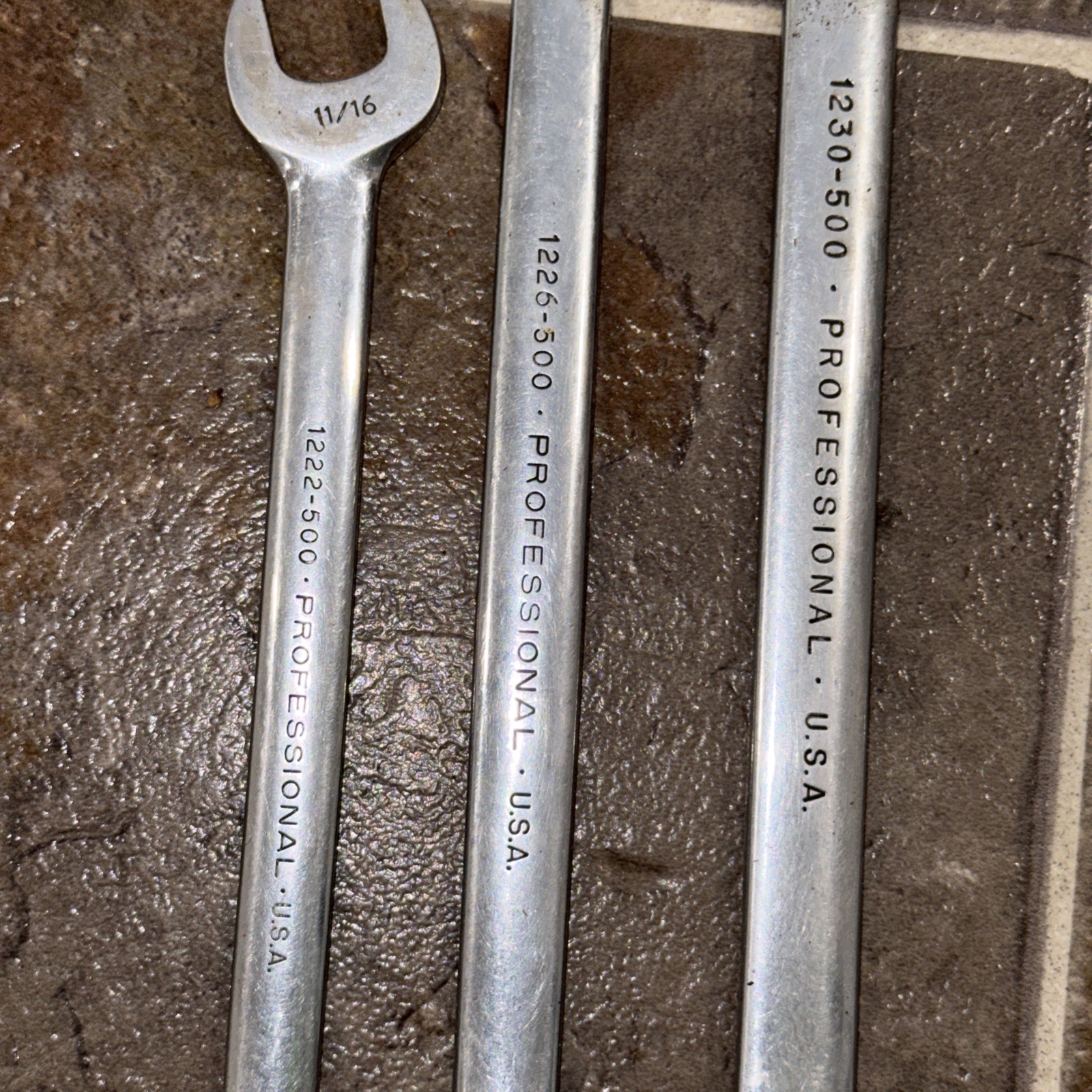 Proto Professional 500 6pc Open End Wrench Set 1222,1226,1230,1233,1234,1236