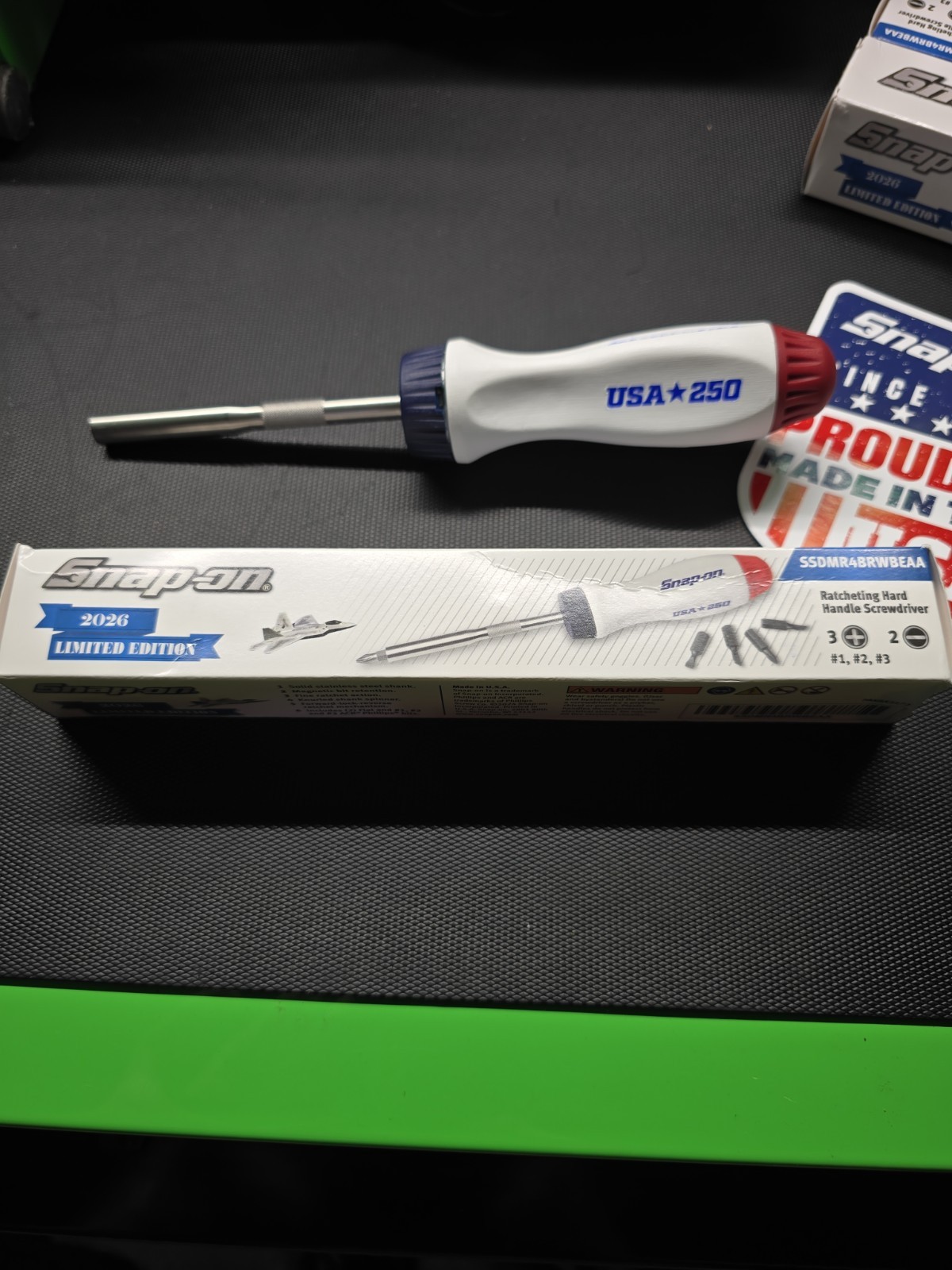 SNAP-ON TOOLS USA☆250 OSHKOSH EAA Airshow2026RatchetingScrewdriver SSDMR4BRWBEAA