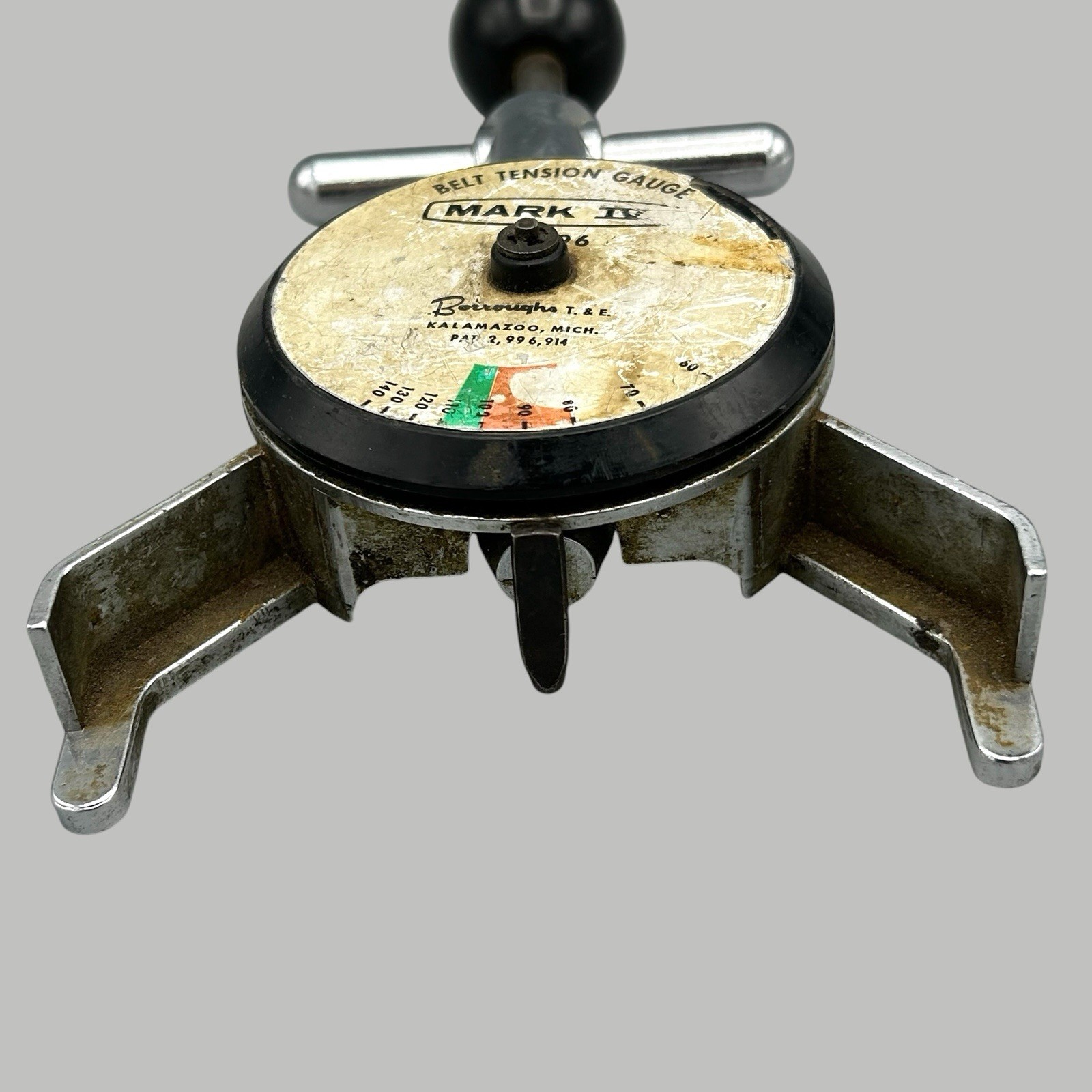 Borroughs Mark IV Belt Tension Gauge 50396 Vintage Rough Ships Quickly